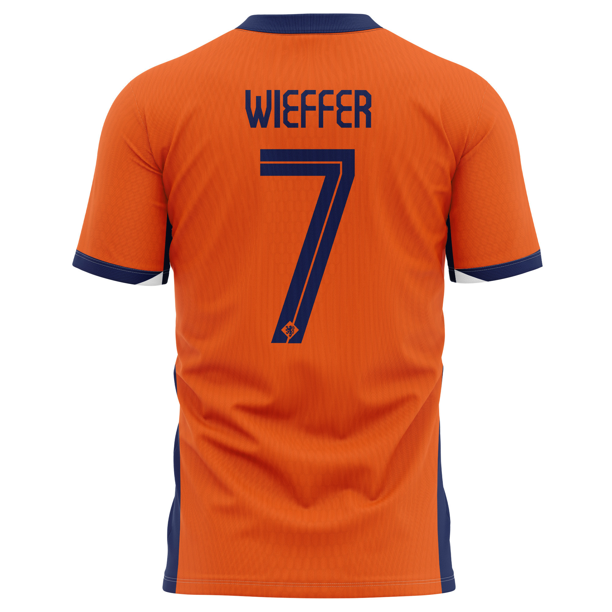 Mats Wieffer 7 Netherlands National Team 2024 Home Kits AOP T-shirt - Orange