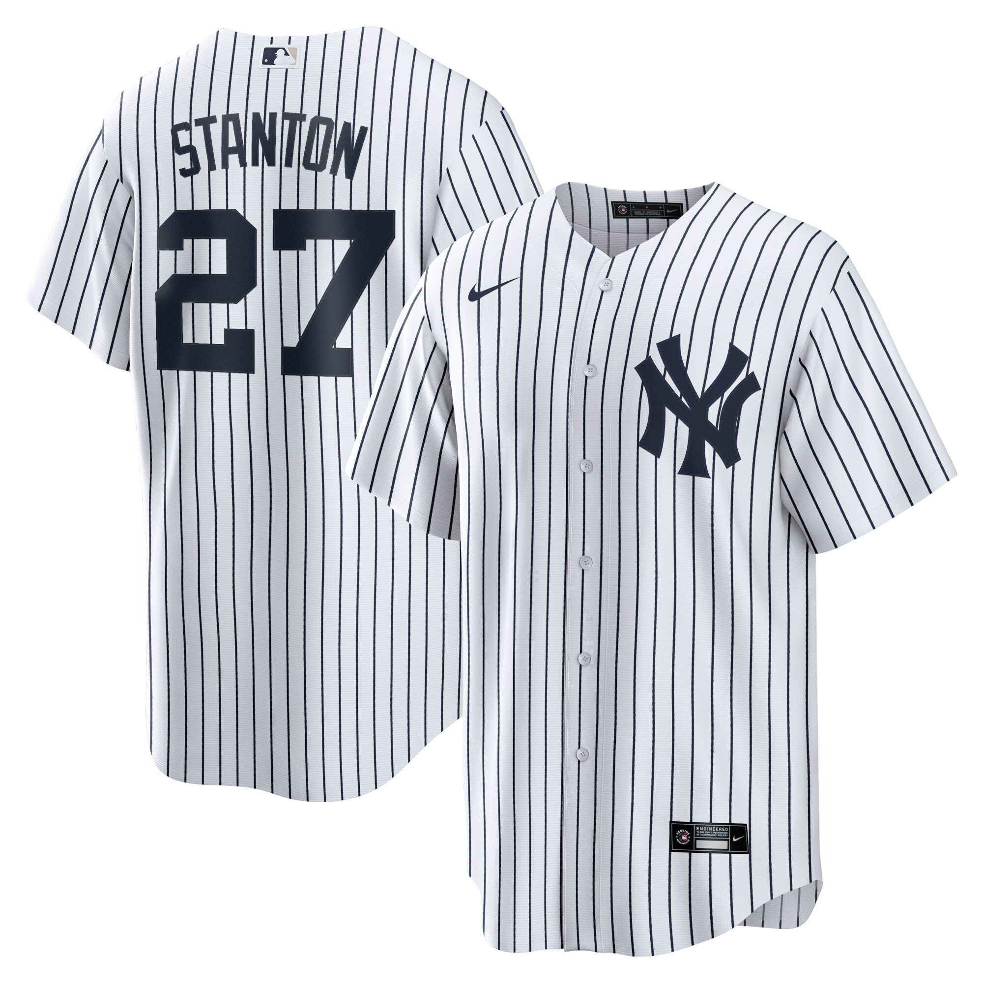 Giancarlo Stanton New York Yankees  Home Replica Player Name Jersey - White