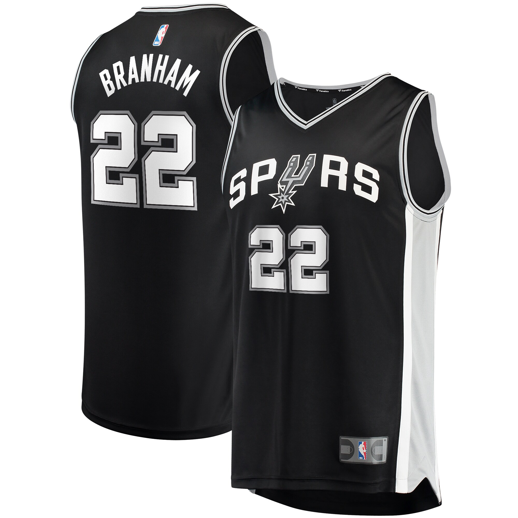 Malaki Branham San Antonio Spurs Fanatics Fast Break Replica Player Jersey - Icon Edition - Black