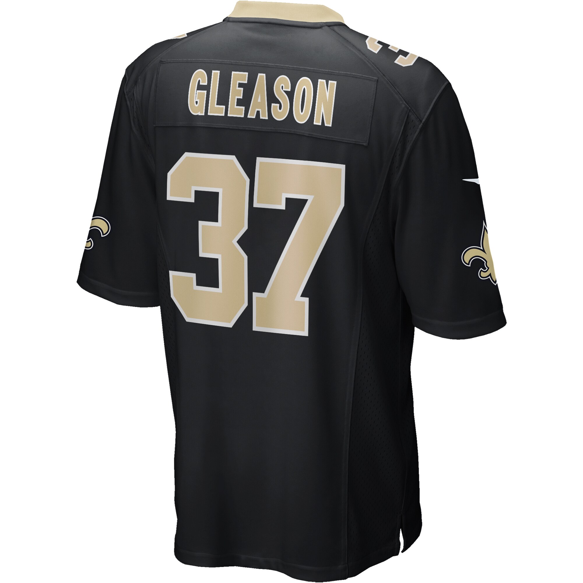 Steve Gleason New Orleans Saints  Game Retired Player Jersey - Black