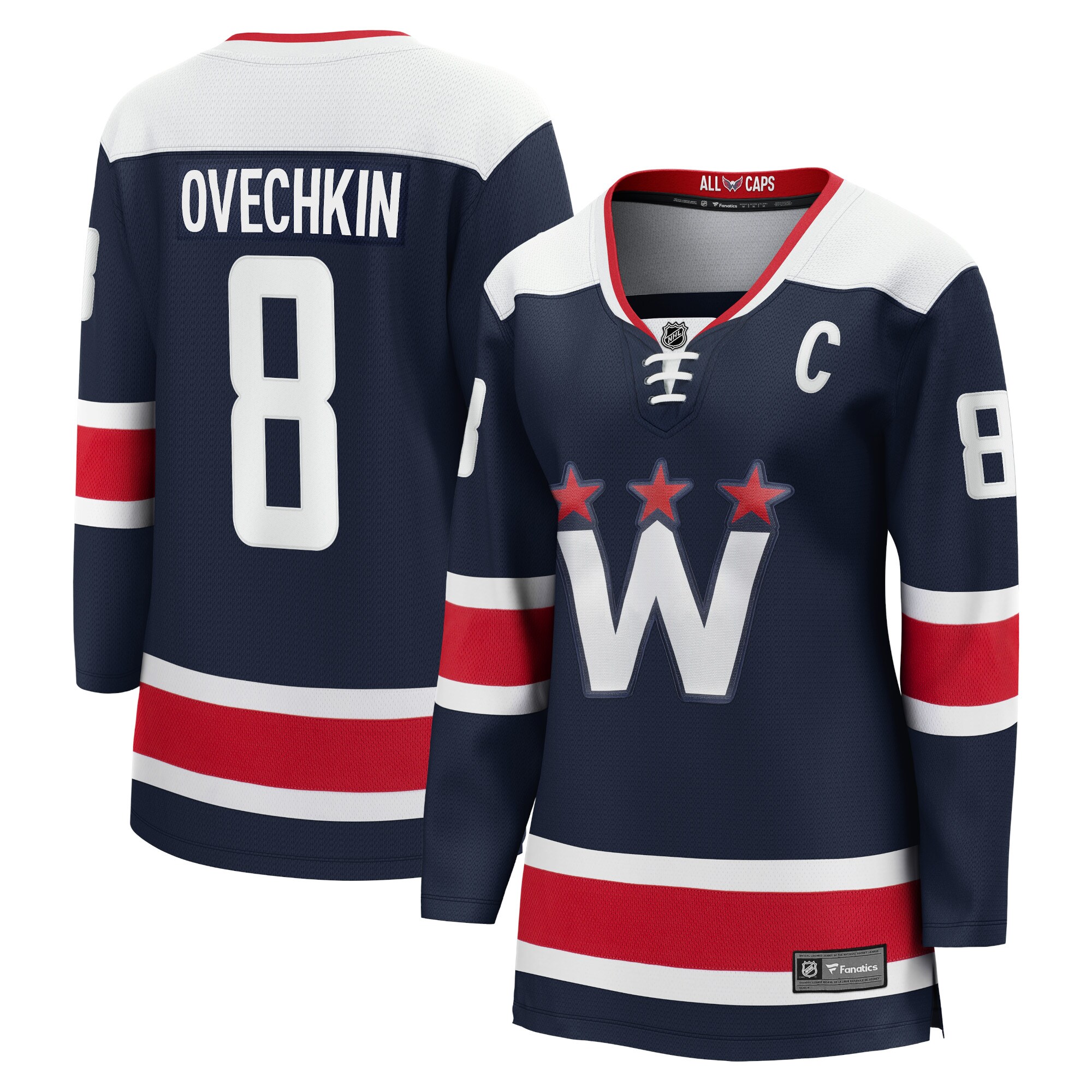 Alexander Ovechkin Washington Capitals Fanatics Women's Alternate Premier Breakaway Player Jersey - Navy
