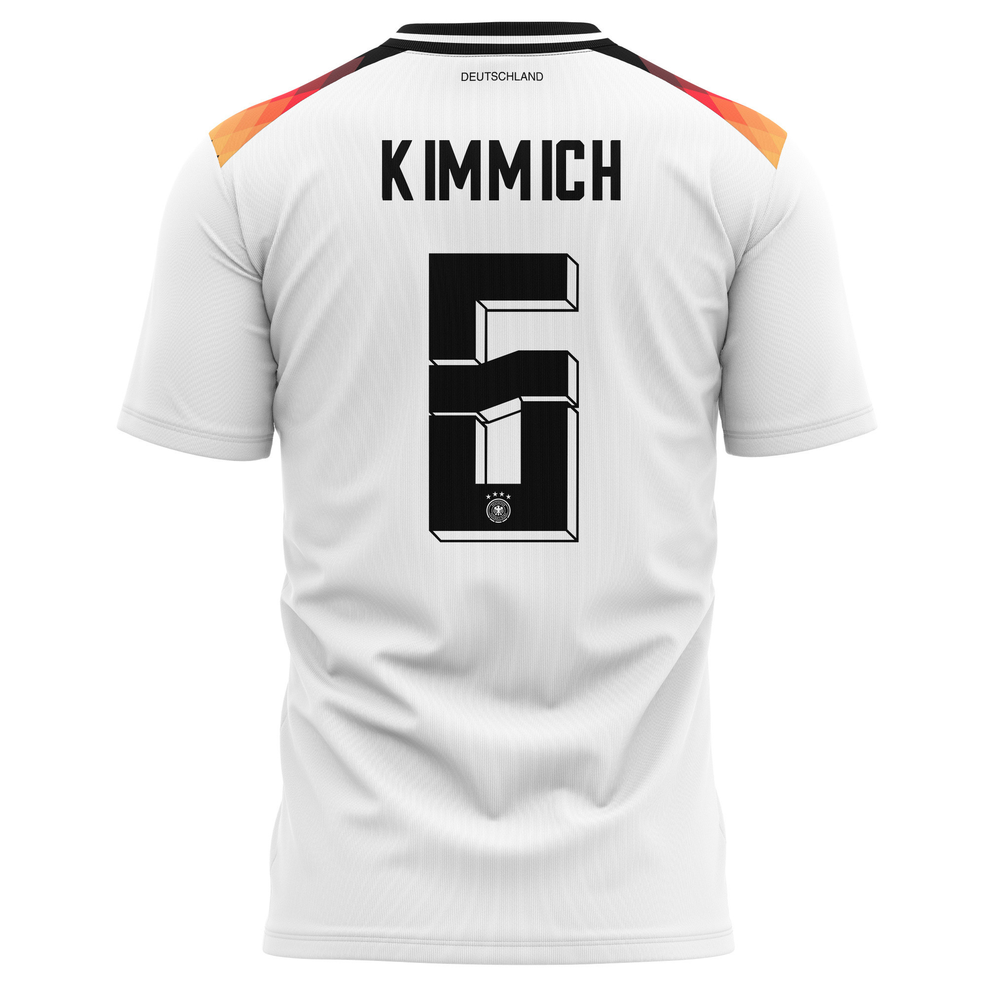 Joshua Kimmich 6 Germany National Team 2024 Home Kits AOP T-shirt - White