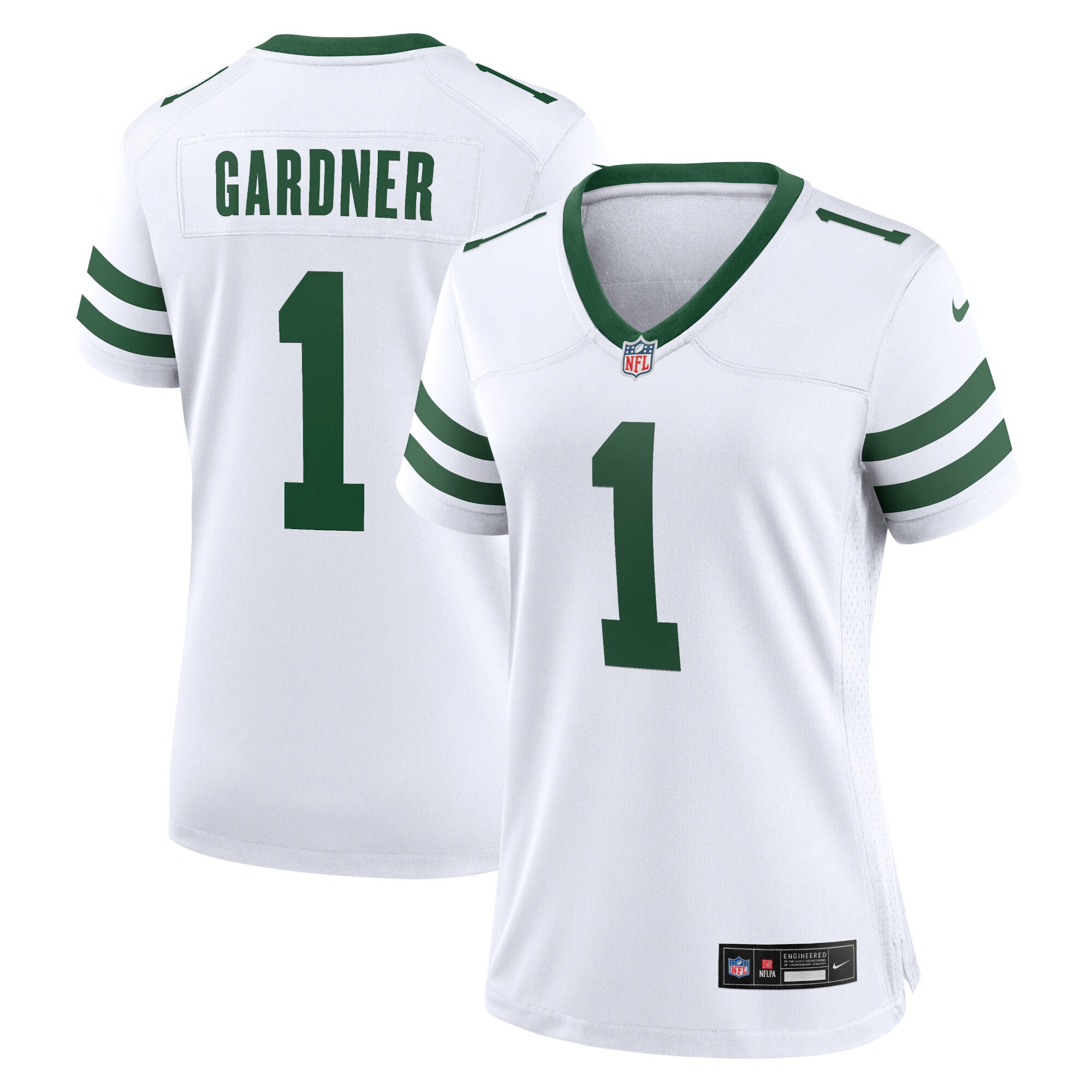 Ahmad Sauce Gardner New York Jets  Women's Game Player Jersey - Legacy White