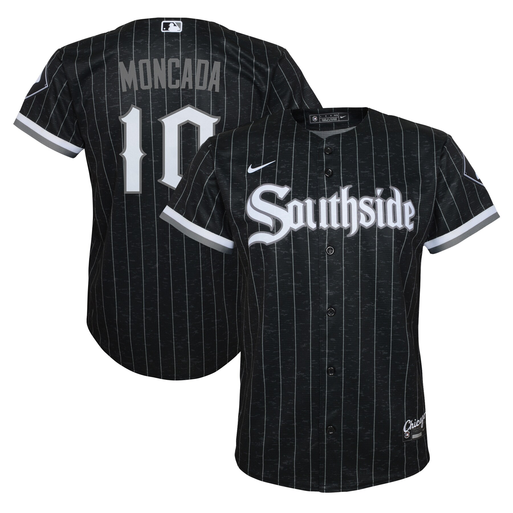 Yoan Moncada Chicago White Sox  Youth City Connect Replica Player Jersey - Black