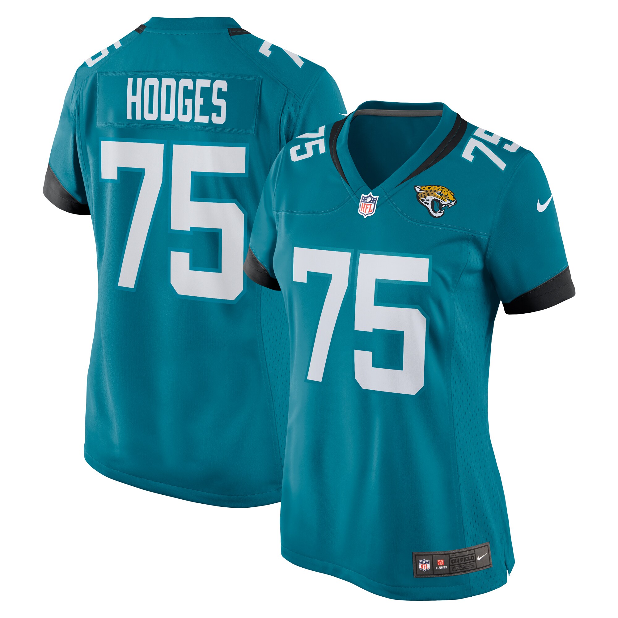Cooper Hodges Jacksonville Jaguars  Women's  Game Jersey -  Teal
