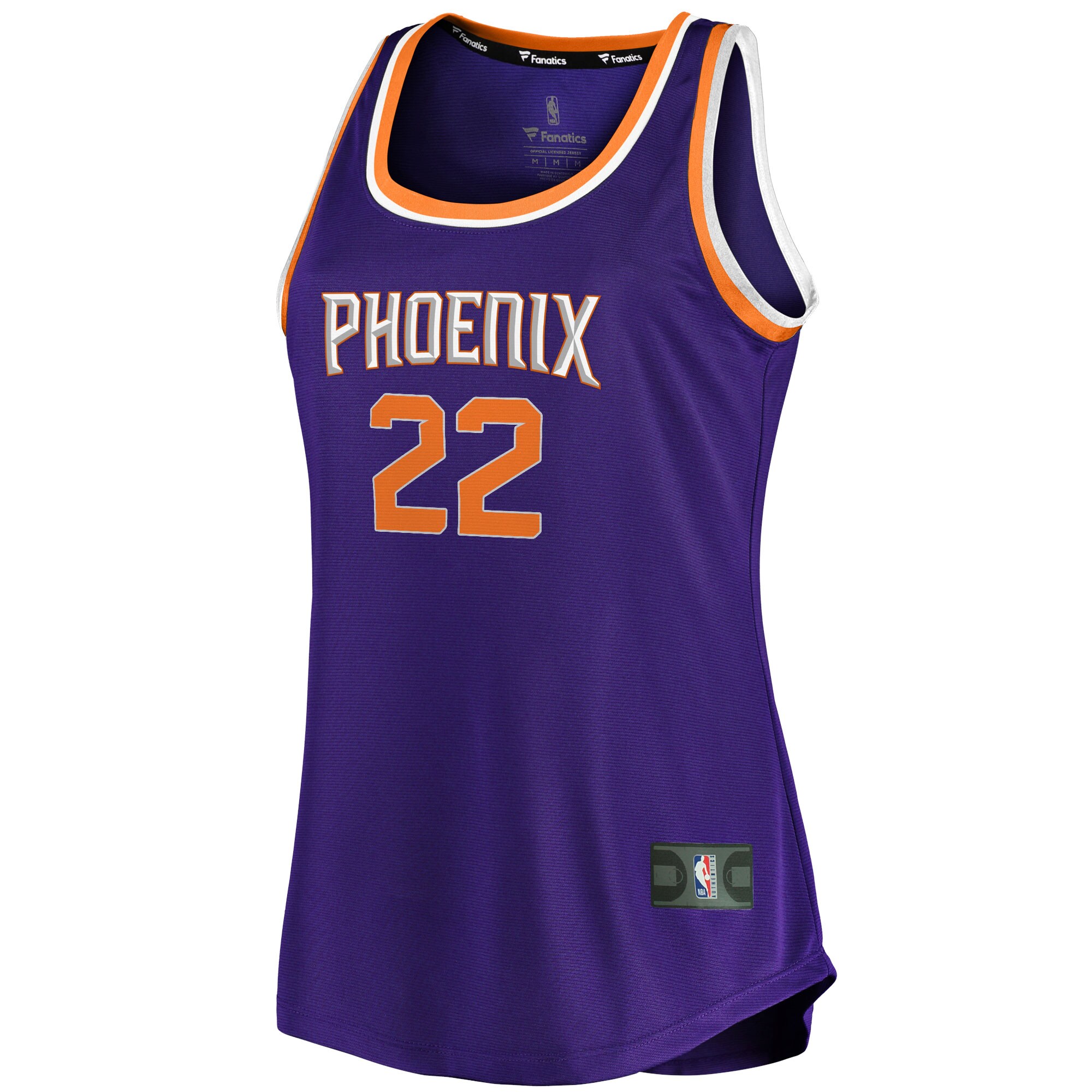 Deandre Ayton Phoenix Suns Fanatics Women's Fast Break Tank Jersey - Icon Edition - Purple