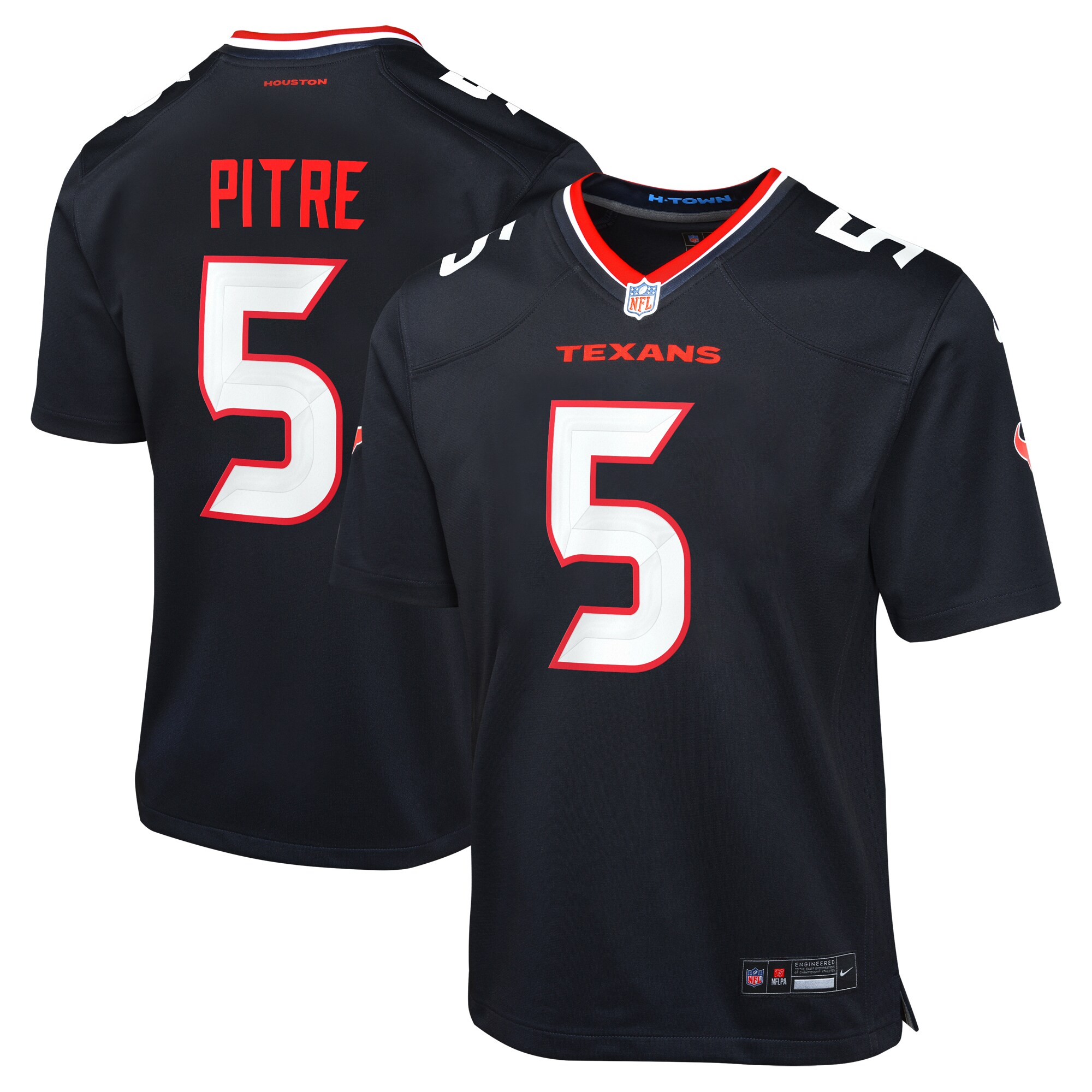 Jalen Pitre Houston Texans  Youth Game Jersey - Navy