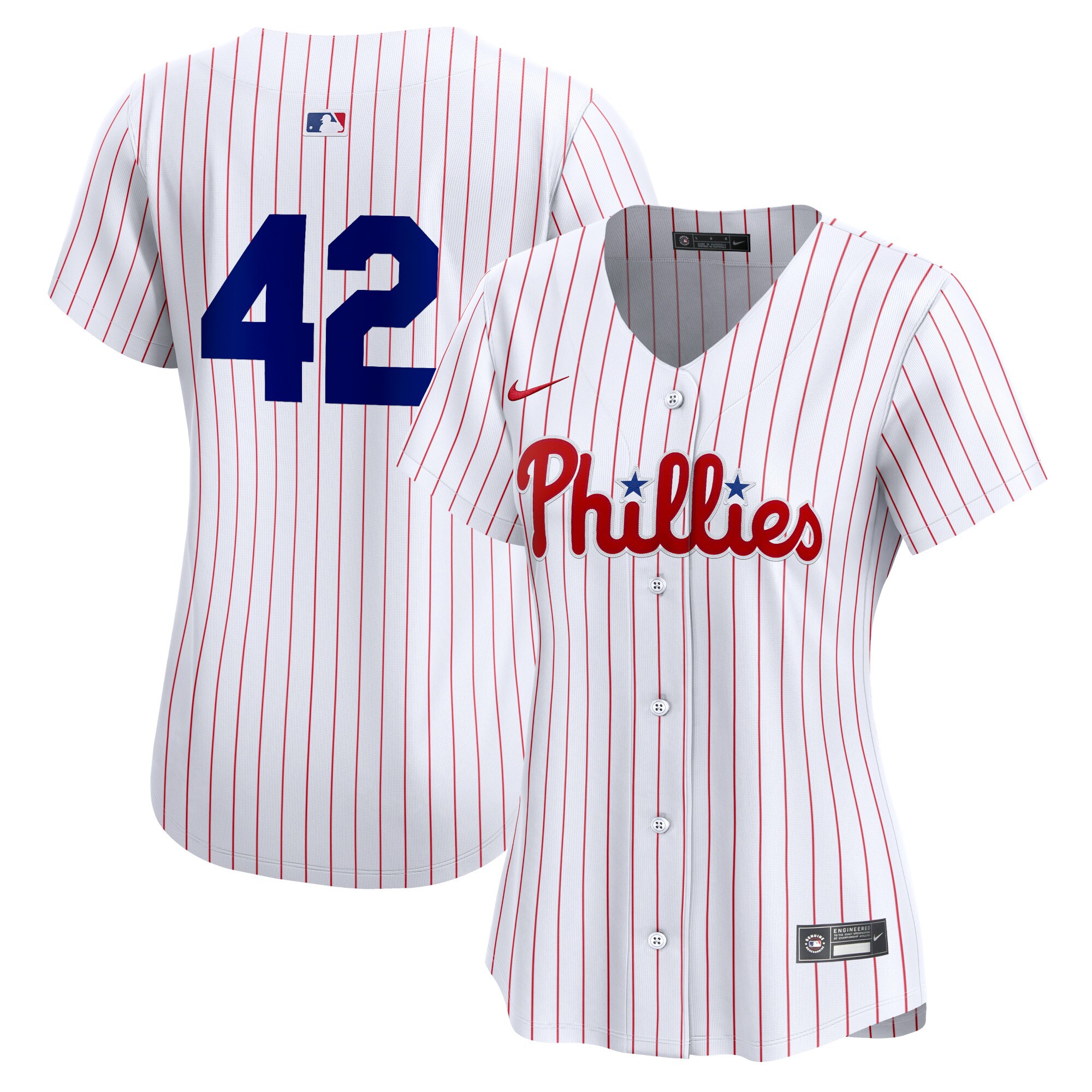 Philadelphia Phillies  Women's 2024 Jackie Robinson Day Home Limited Jersey\u00c2\u00a0\u00e2\u20ac\u201c White