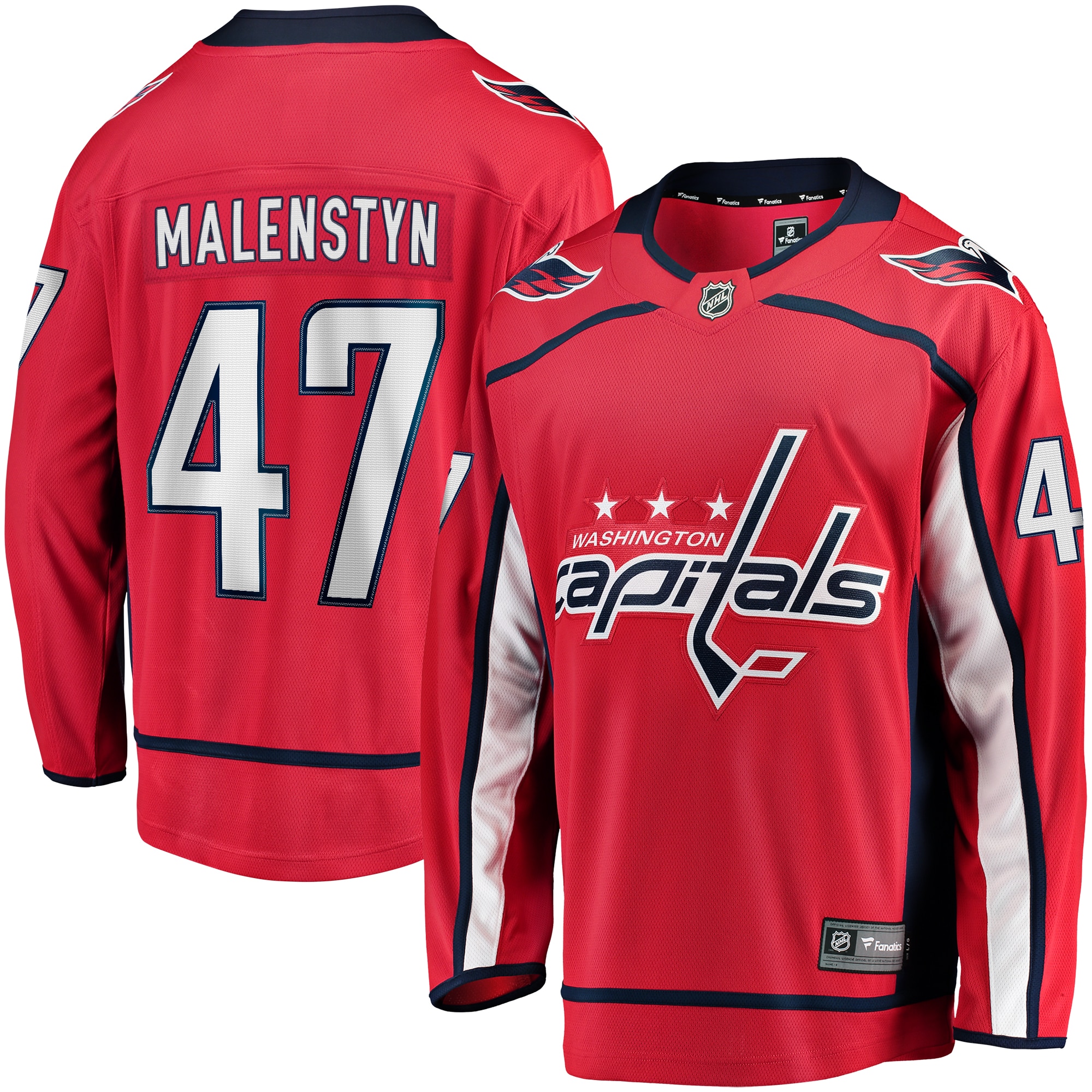 Beck Malenstyn Washington Capitals Fanatics Home Premier Breakaway Player Jersey - Red
