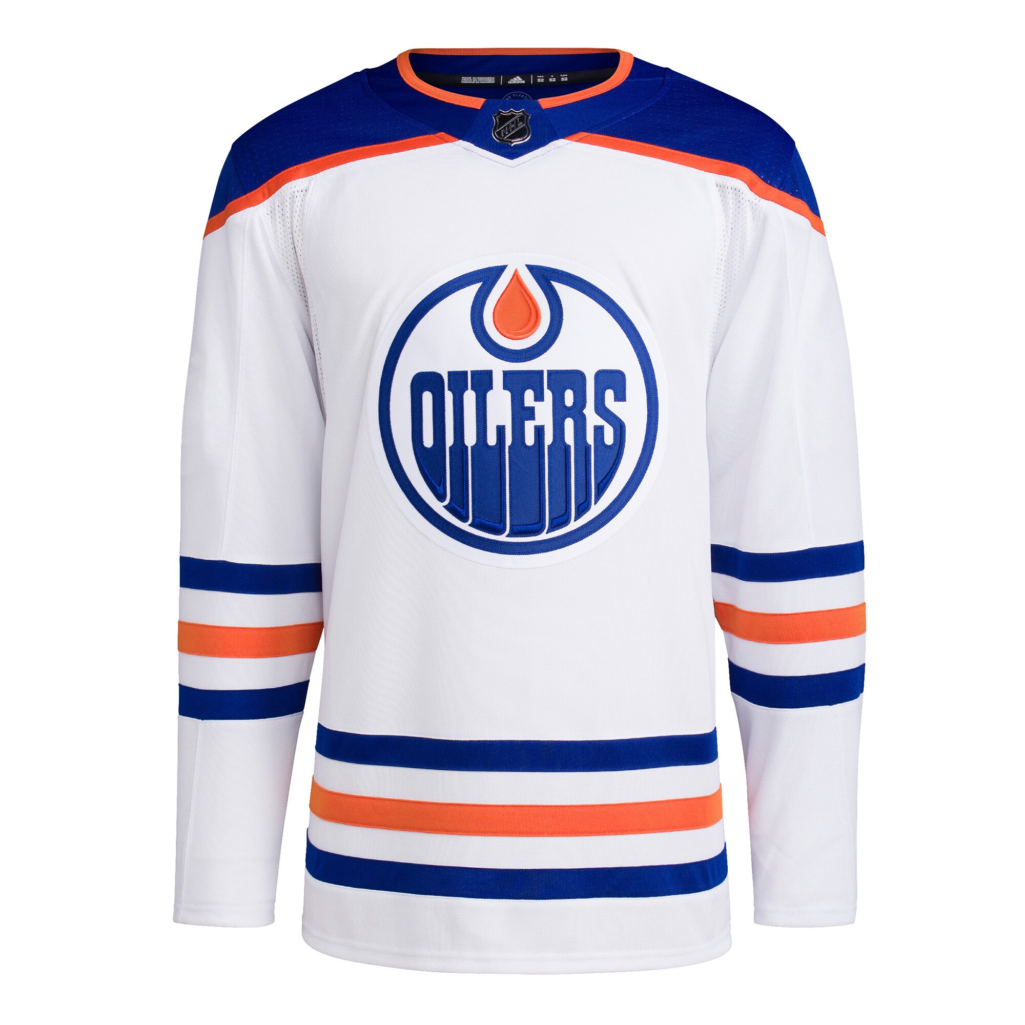 Edmonton Oilers adidas Men's Away Primegreen Authentic Blank Jersey - White