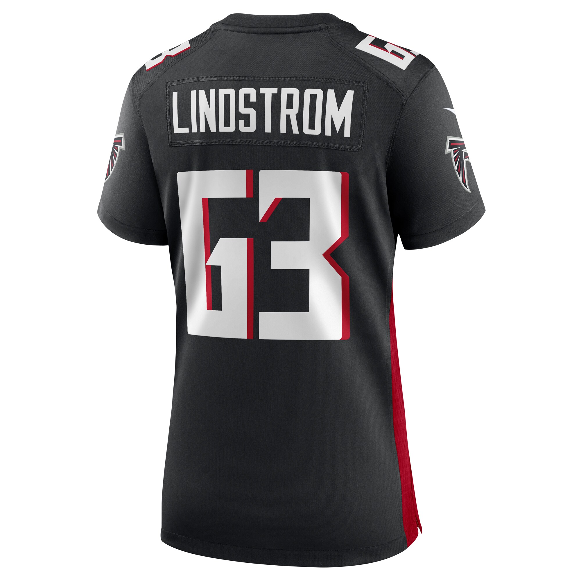 Chris Lindstrom Atlanta Falcons  Women's Team Game Jersey -  Black