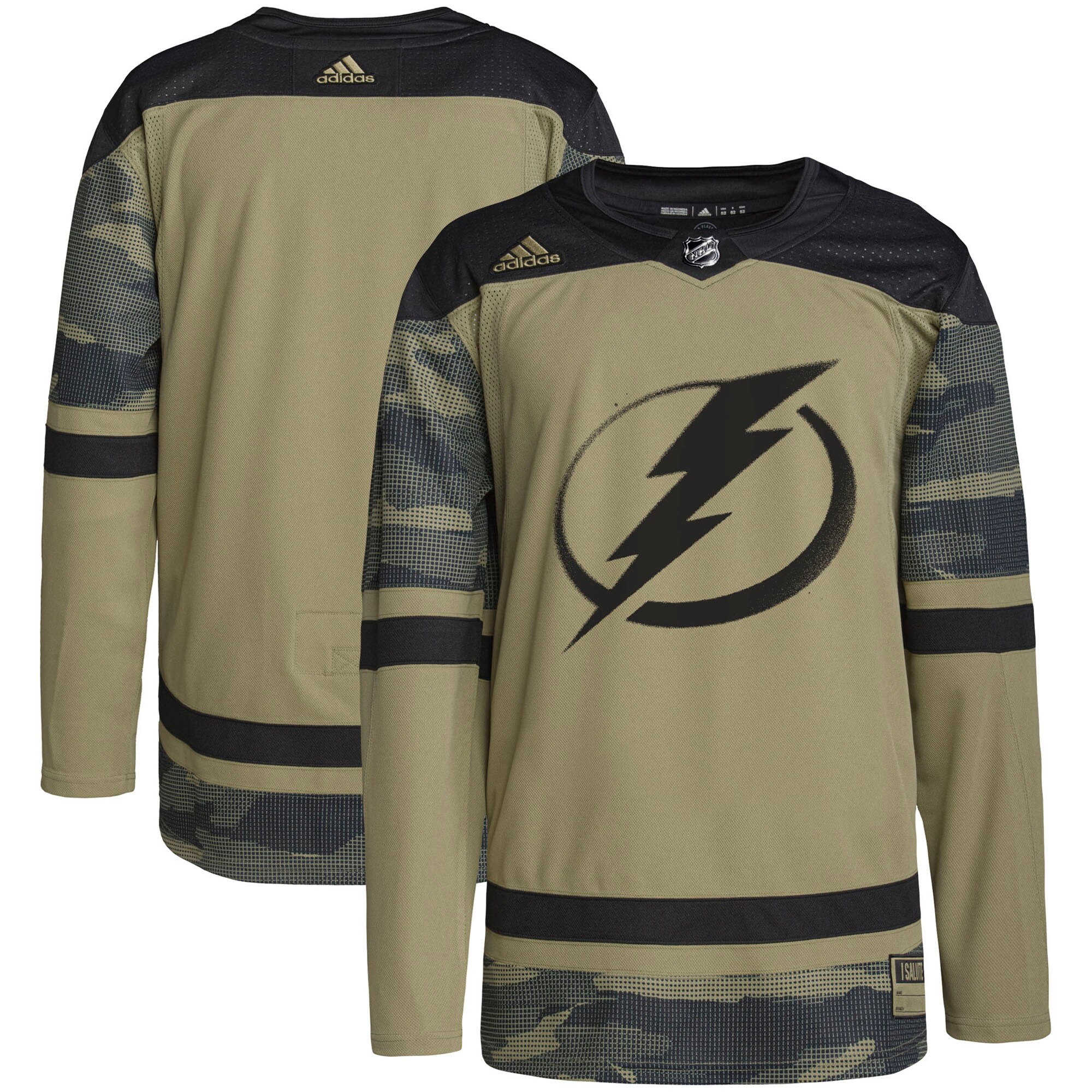 Tampa Bay Lightning adidas Military Appreciation Team Authentic Practice Jersey - Camo