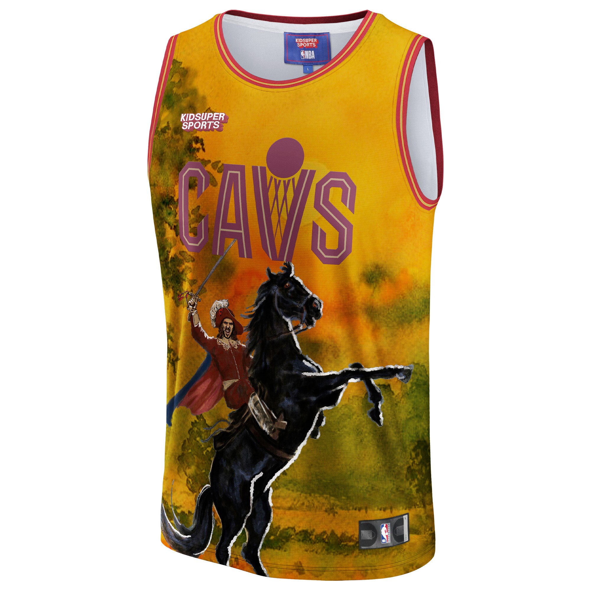 Cleveland Cavaliers NBA & KidSuper Studios by Fanatics Unisex Hometown Jersey - Gold