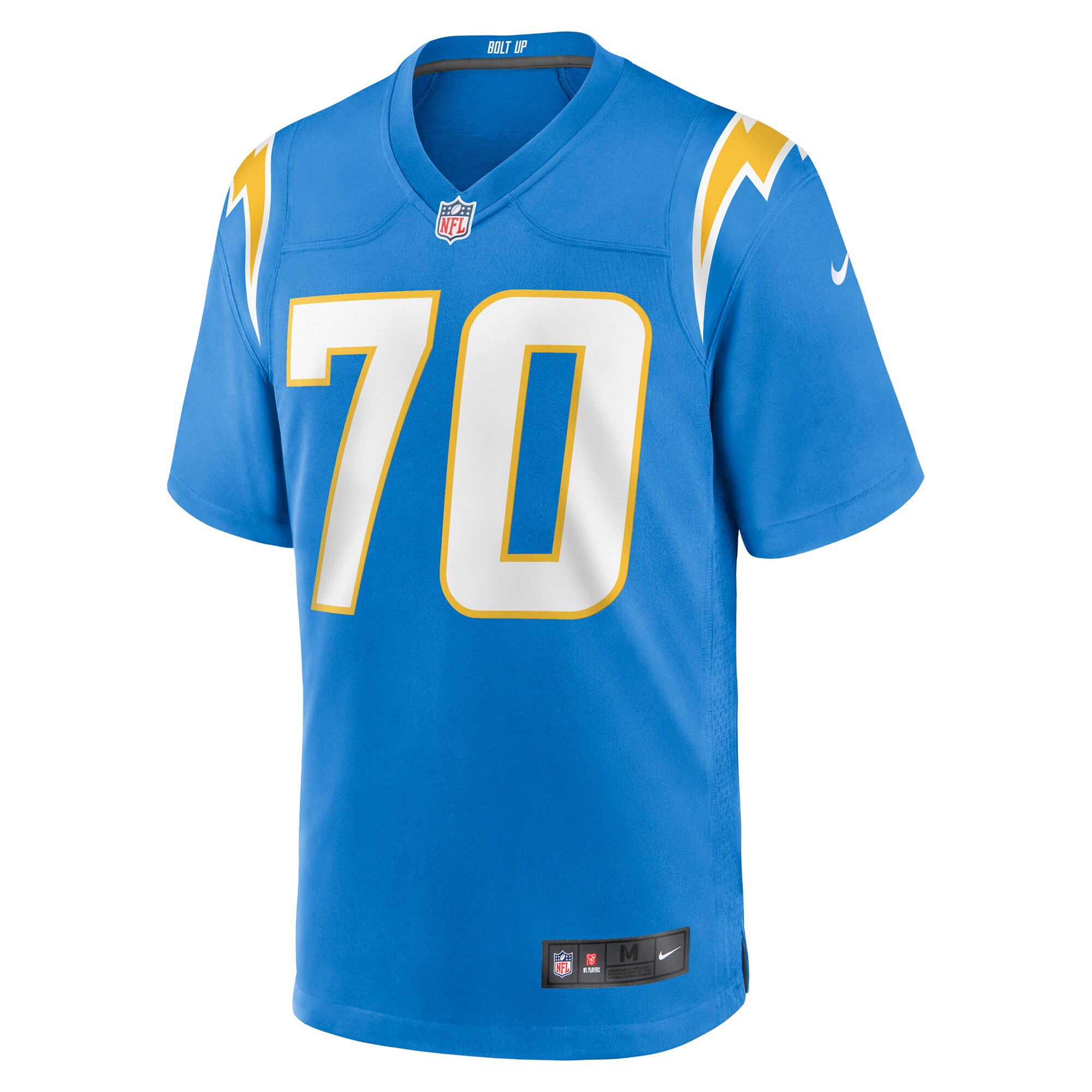 Rashawn Slater Los Angeles Chargers  2021 NFL Draft First Round Pick Game Jersey - Powder Blue