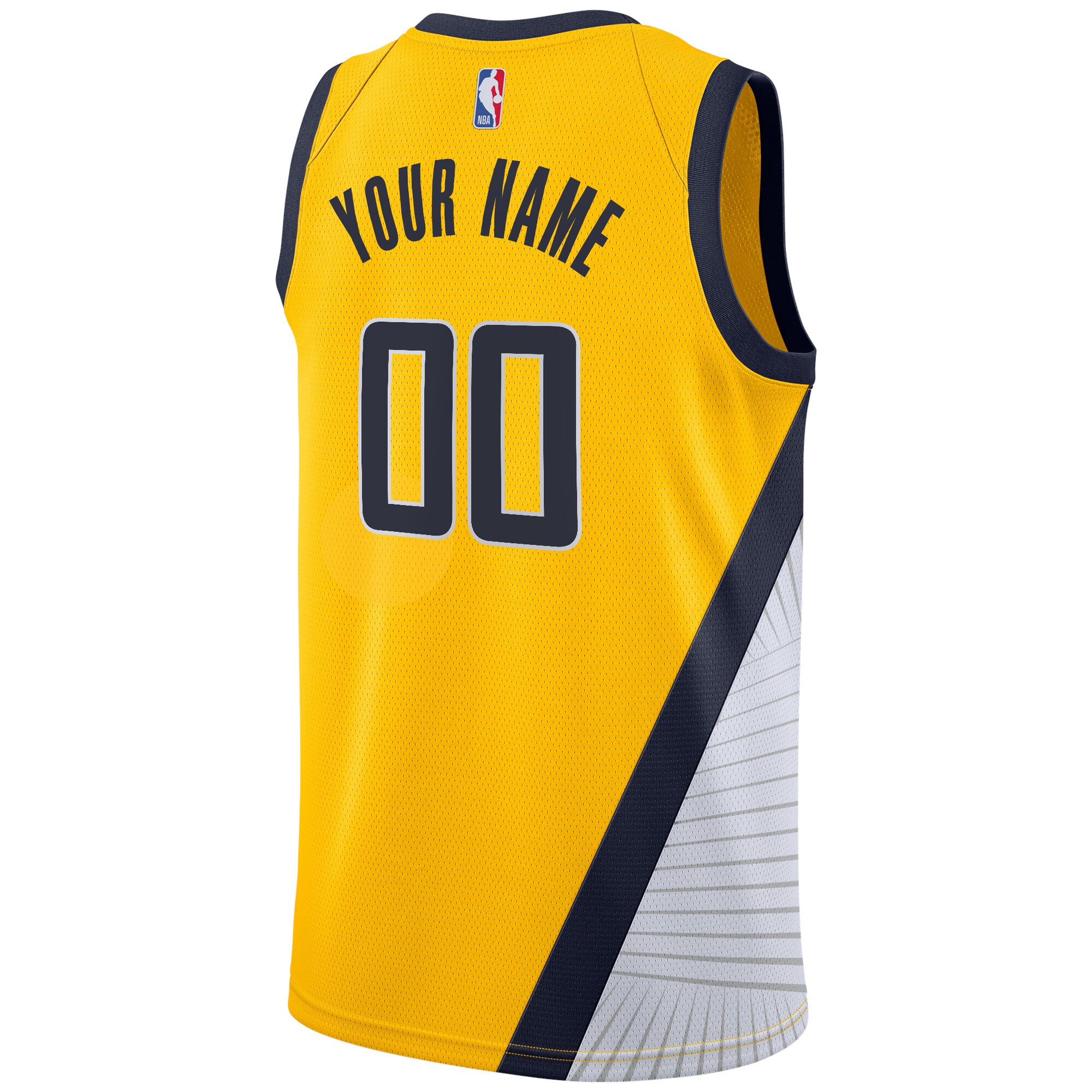 Indiana Pacers  2019\/20 Custom Swingman Jersey Yellow - Statement Edition