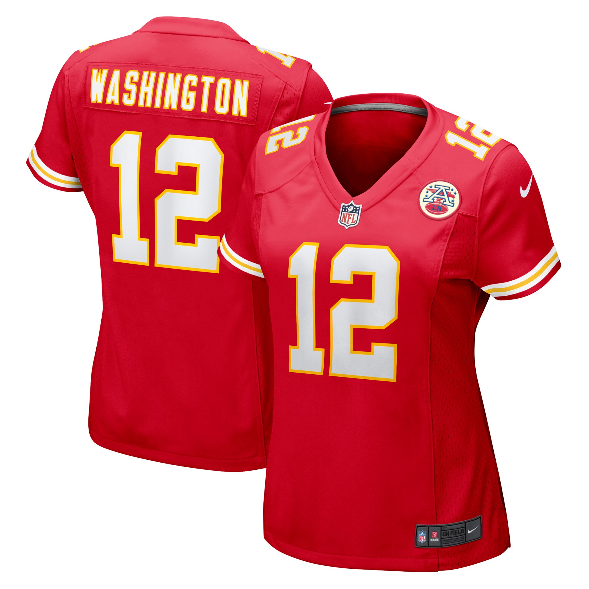 Montrell Washington Kansas City Chiefs  Women's Team Game Jersey -  Red