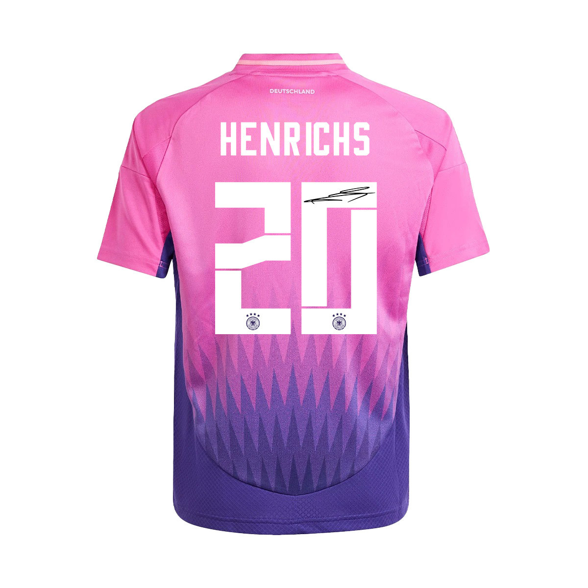 Benjamin Henrichs 20 Signed Germany National Team 2024/25 YOUTH Jersey Autographed - Away