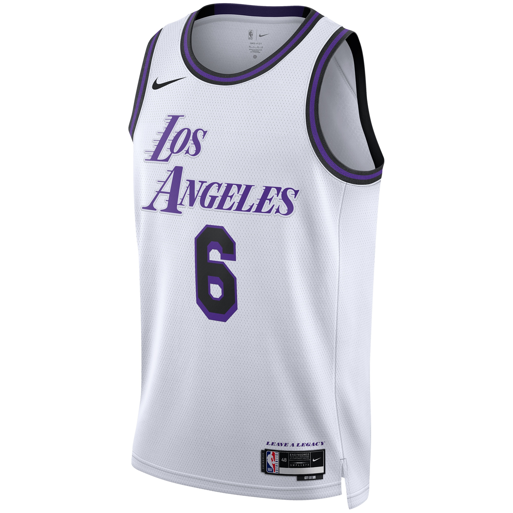 LeBron James Los Angeles Lakers  Unisex 2022\/23 Swingman Jersey - City Edition - White