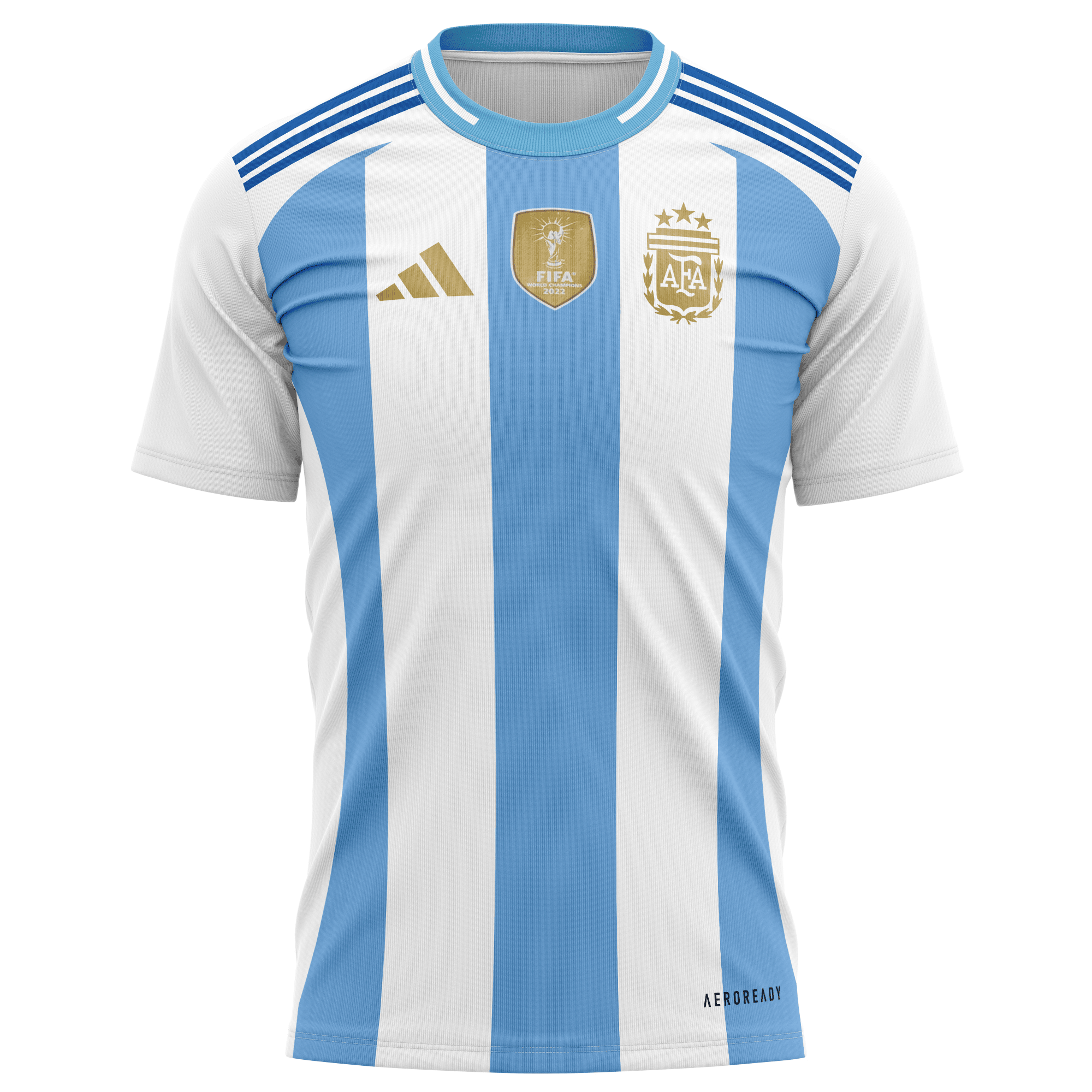 Argentina National Team 2024 Home Kits AOP T-shirt - White