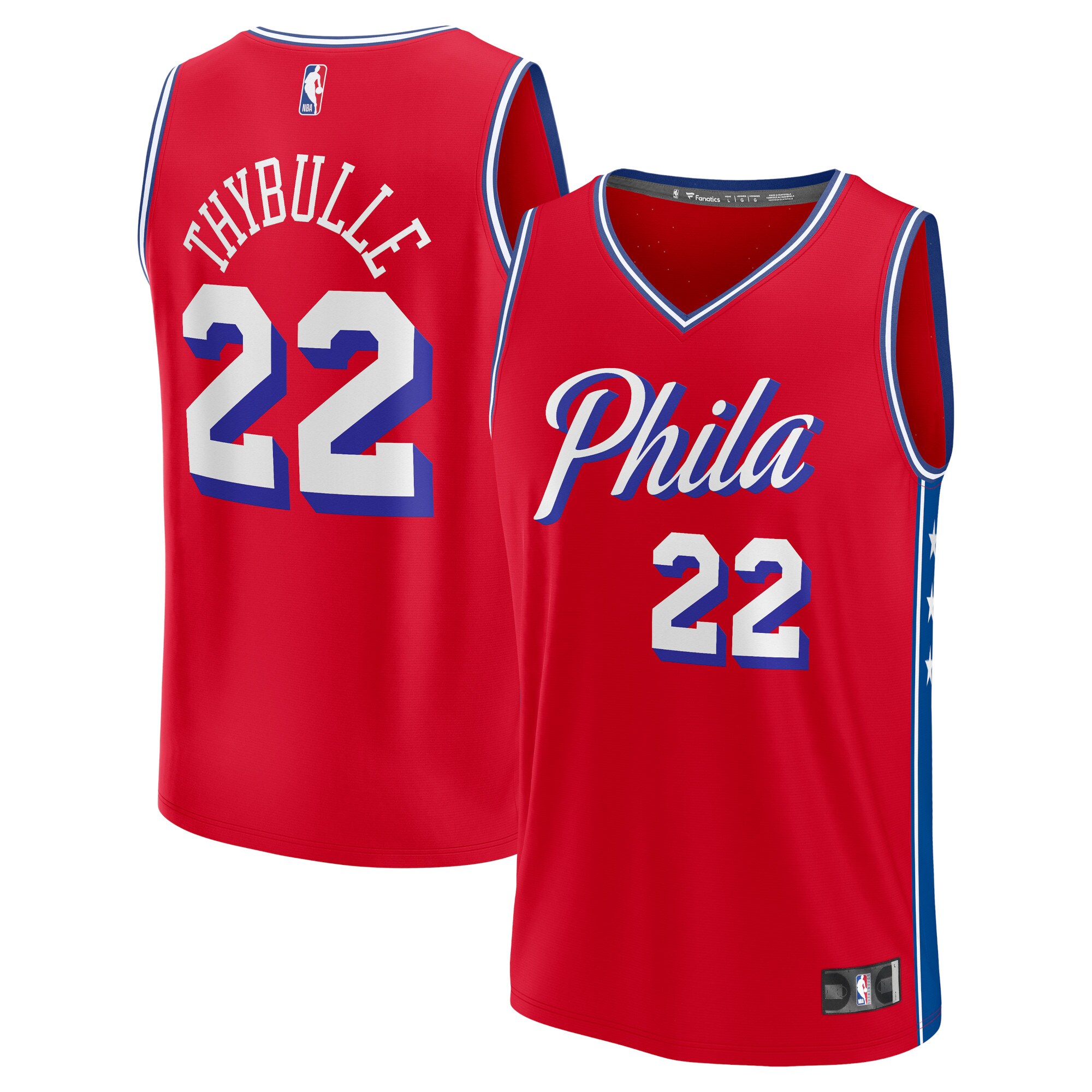 Matisse Thybulle Philadelphia 76ers Fanatics Youth Fast Break Player Jersey - Statement Edition - Red