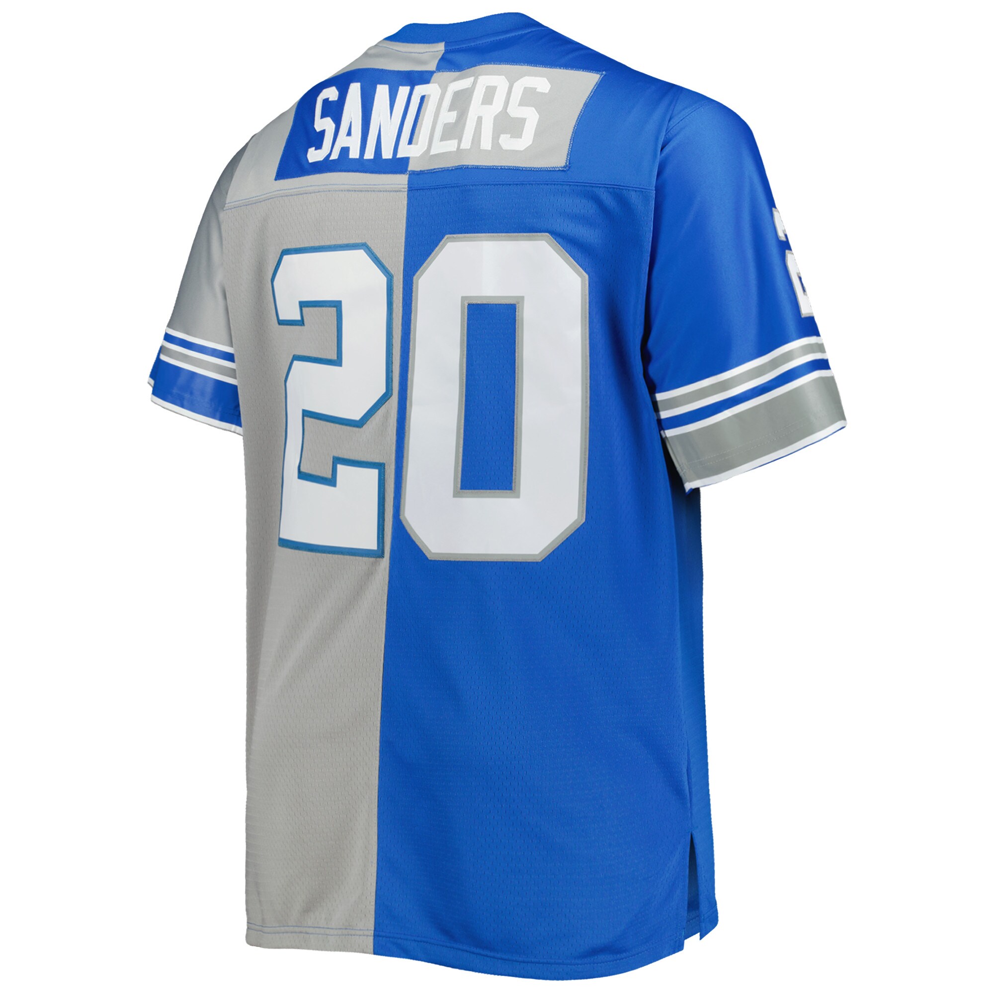 Barry Sanders Detroit Lions Mitchell & Ness Big & Tall Split Legacy Retired Player Replica Jersey - Blue\/Silver