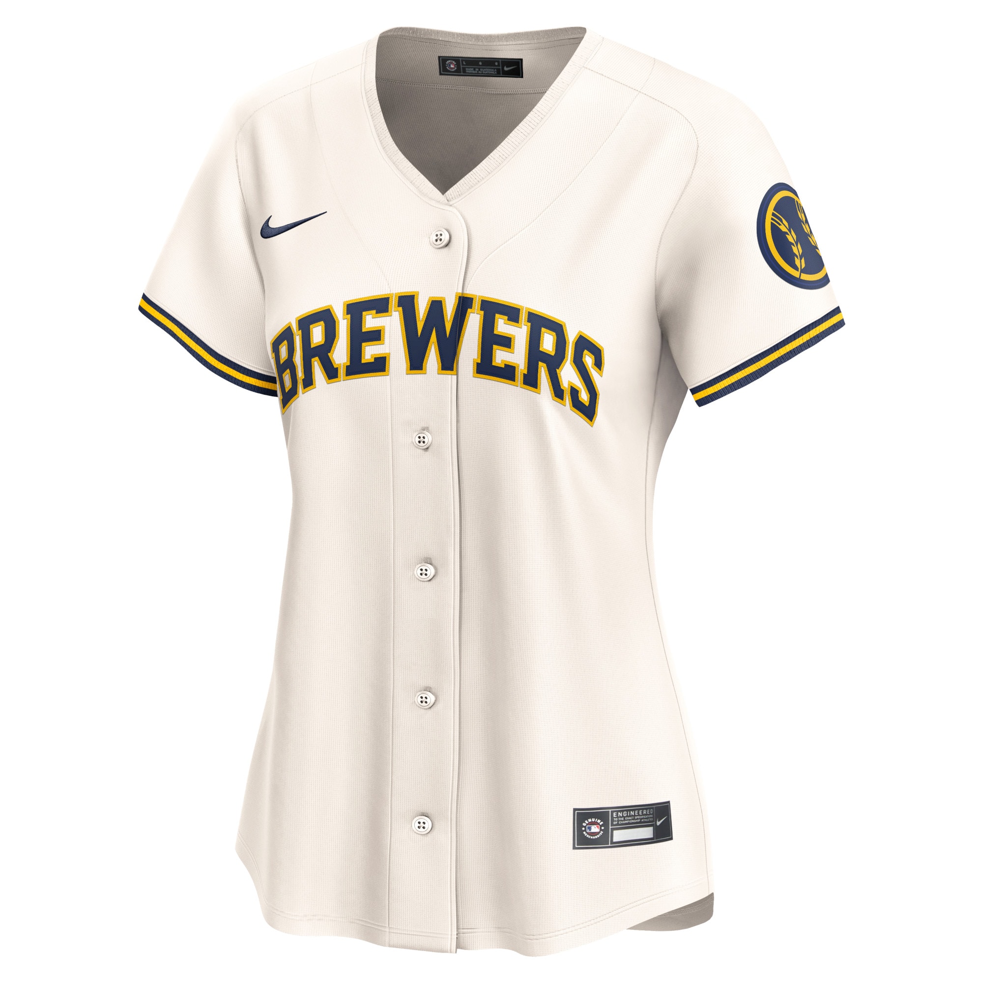 Milwaukee Brewers  Women's Home Limited Jersey - Cream