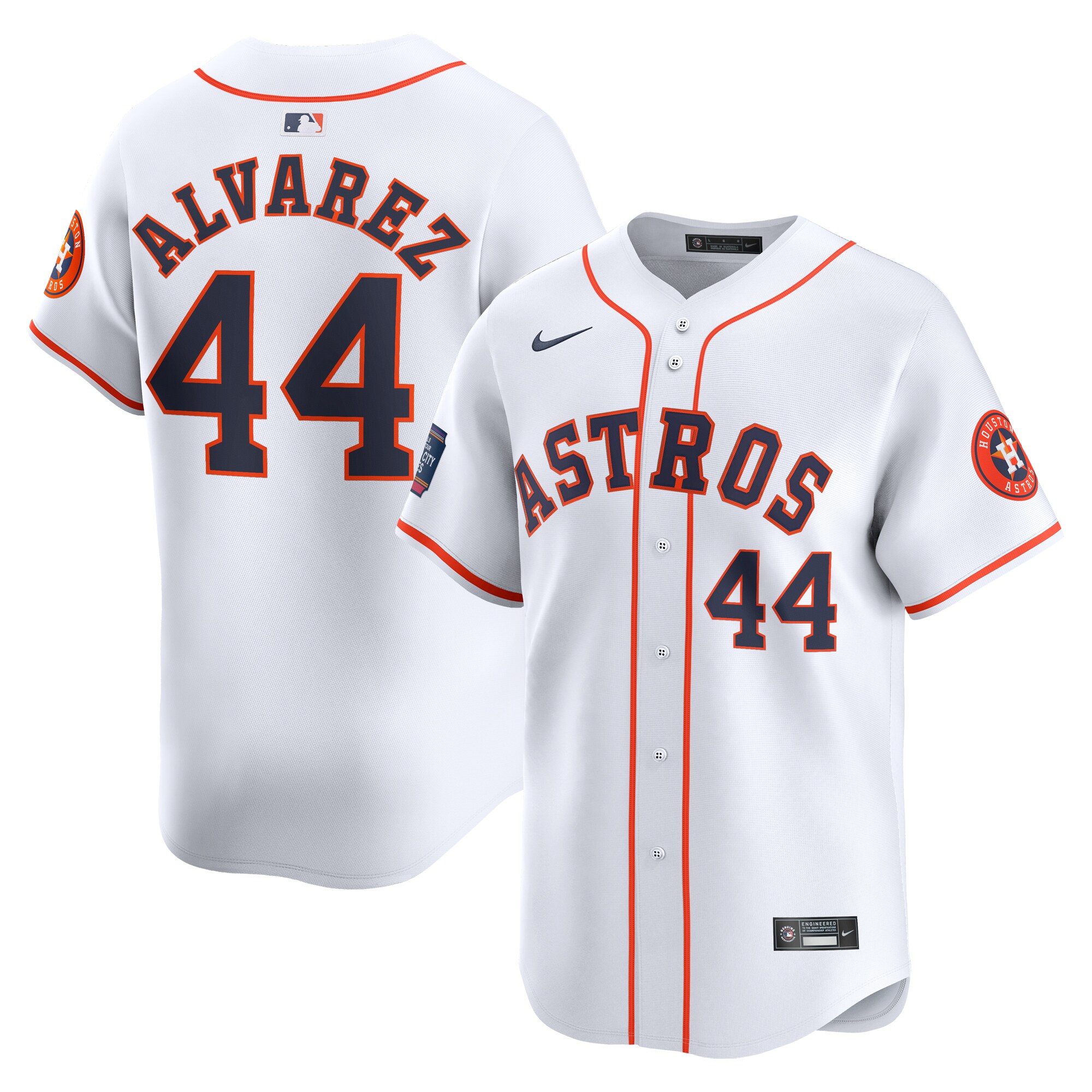 Yordan Alvarez Houston Astros  2024 MLB World Tour Mexico City Series Home Limited Player Jersey - White