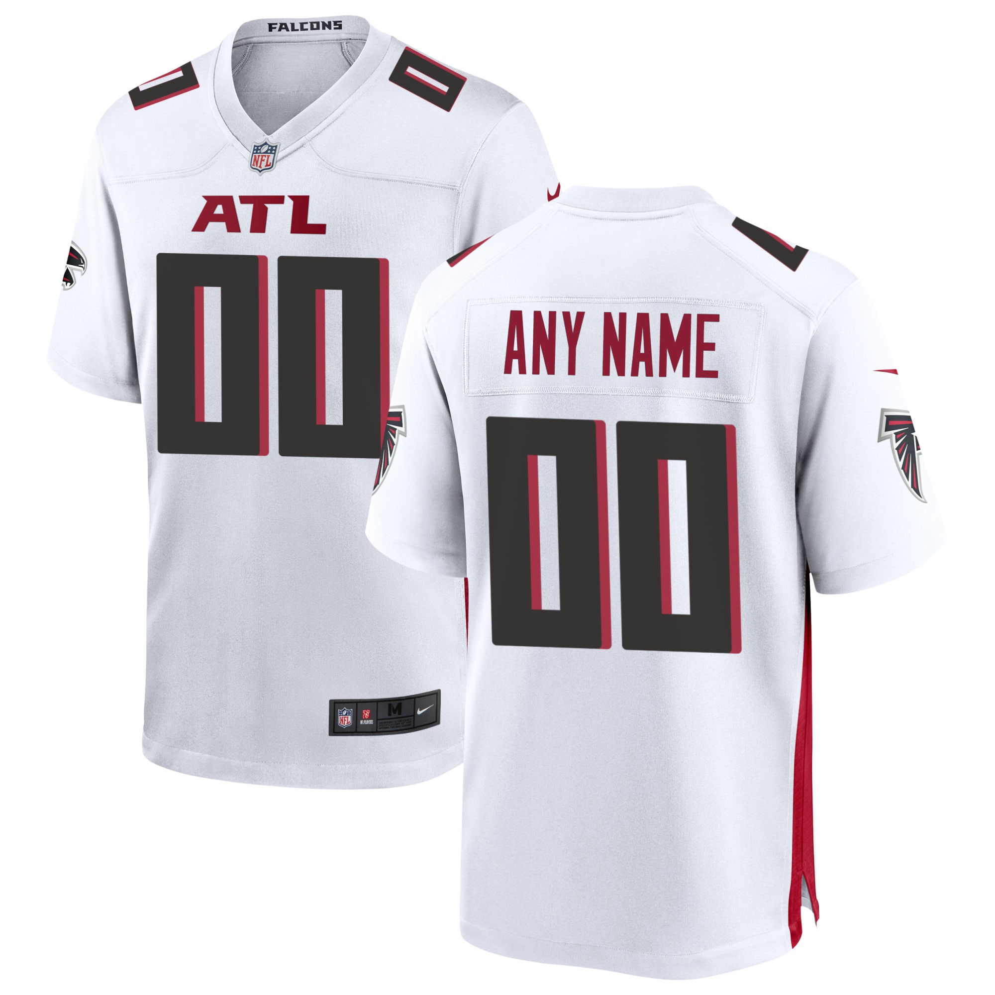 Atlanta Falcons  Custom Game Jersey - White