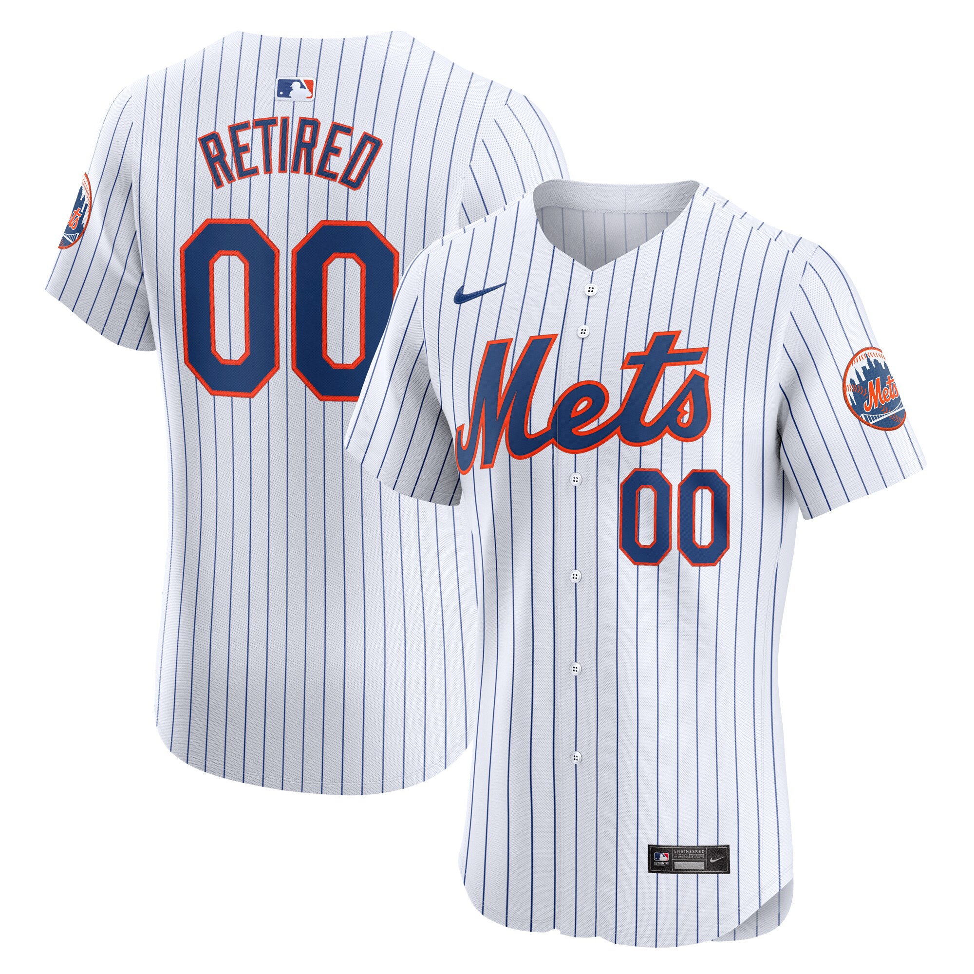 New York Mets  Home Elite Pick-A-Player Retired Roster Jersey - White
