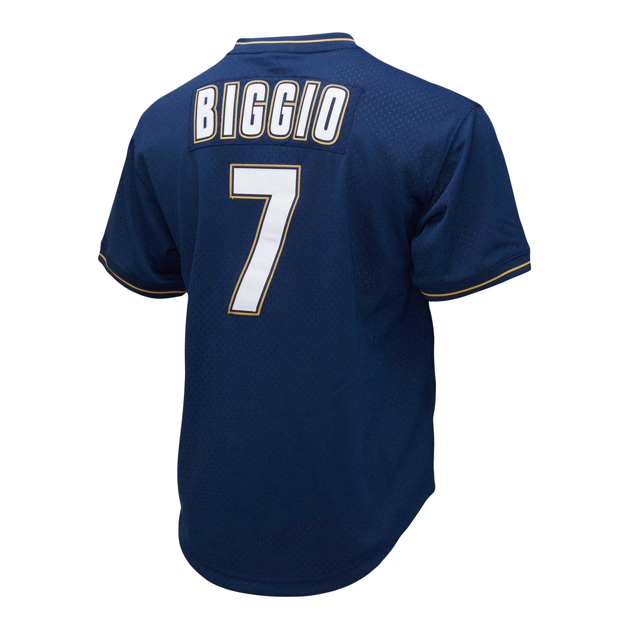 Craig Biggio Houston Astros Mitchell & Ness 1991 Cooperstown Collection Mesh Pullover Jersey - Navy