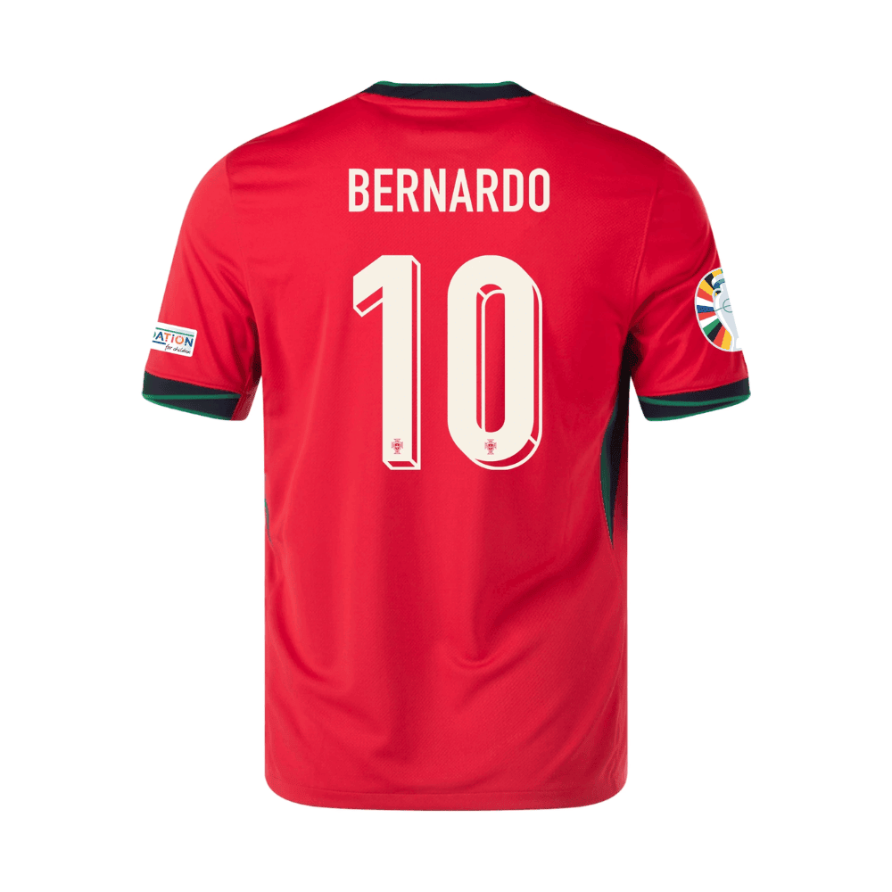 Bernardo Silva 10 Portugal National Team 2024 Home Men Jersey - Red