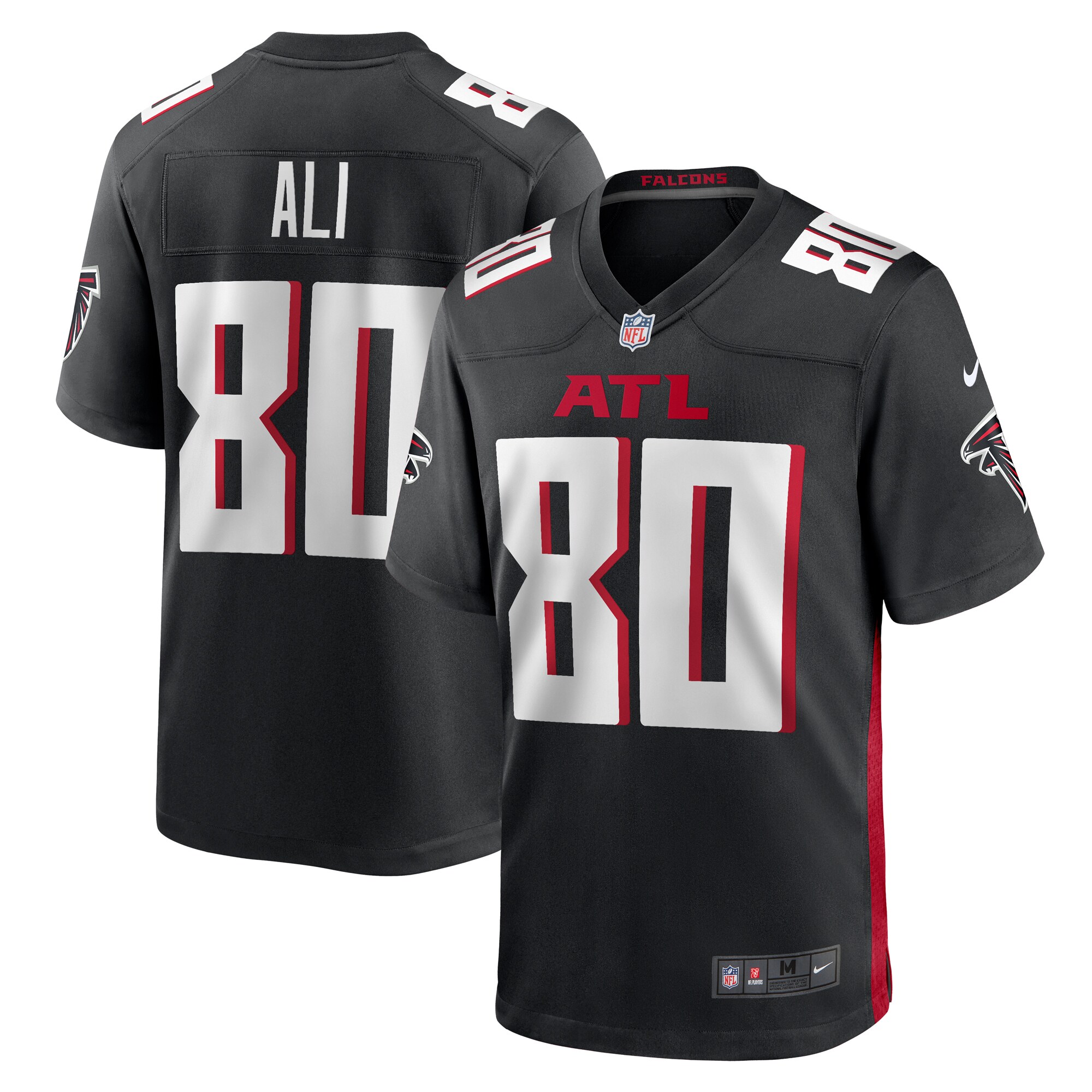 Josh Ali Atlanta Falcons  Team Game Jersey -  Black