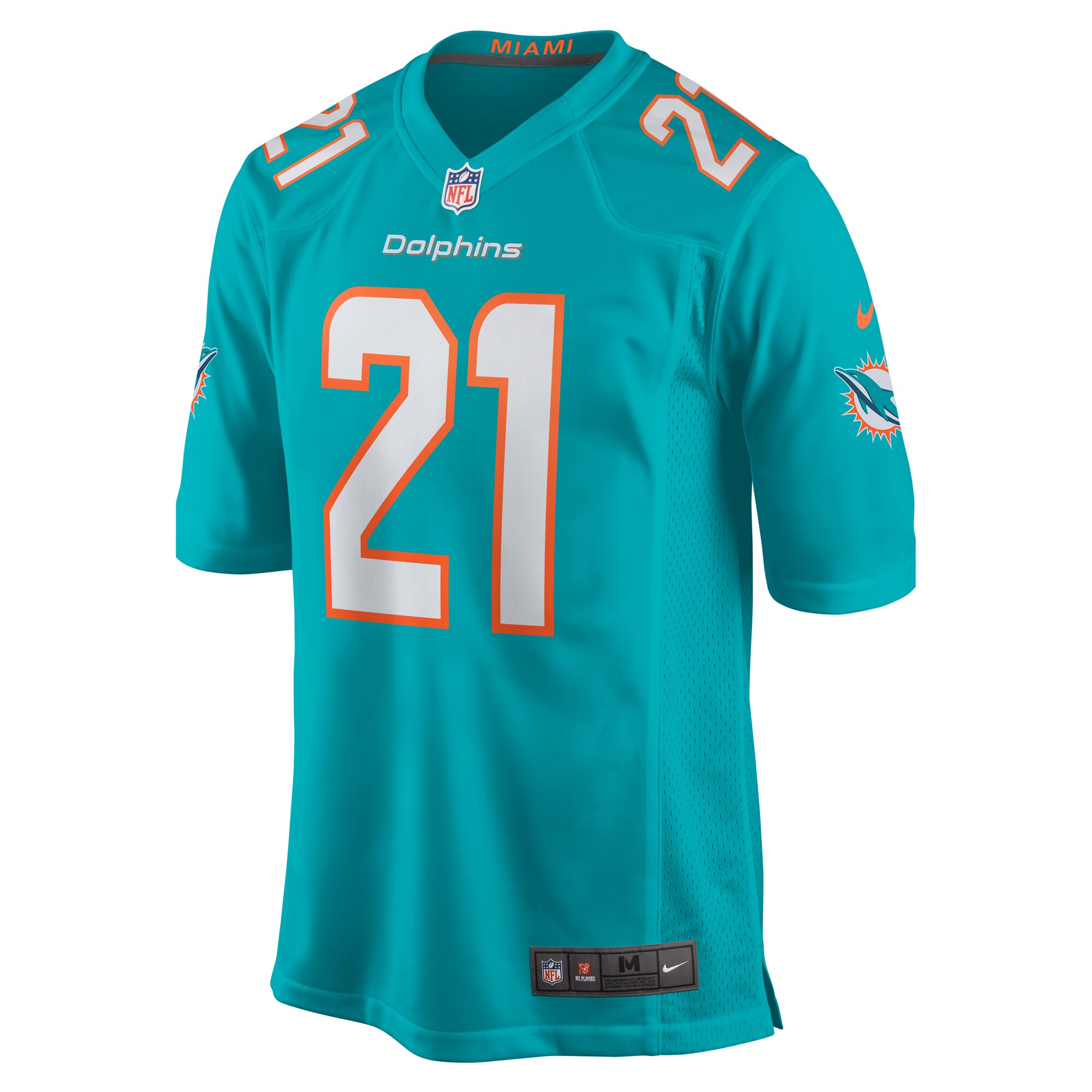 DeShon Elliott Miami Dolphins  Game Player Jersey - Aqua