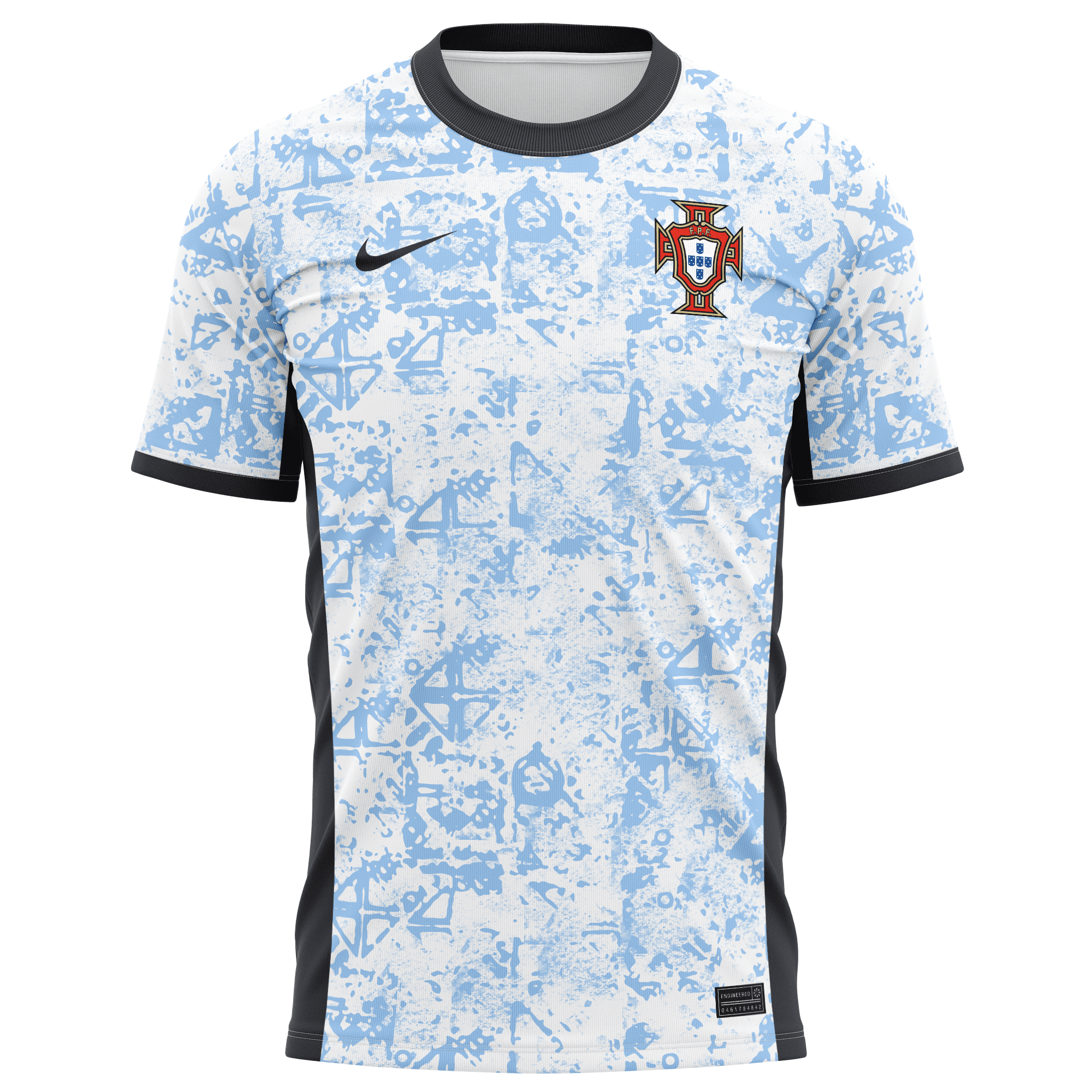 Portugal National Team 2024 Away Kits AOP T-shirt - Cream