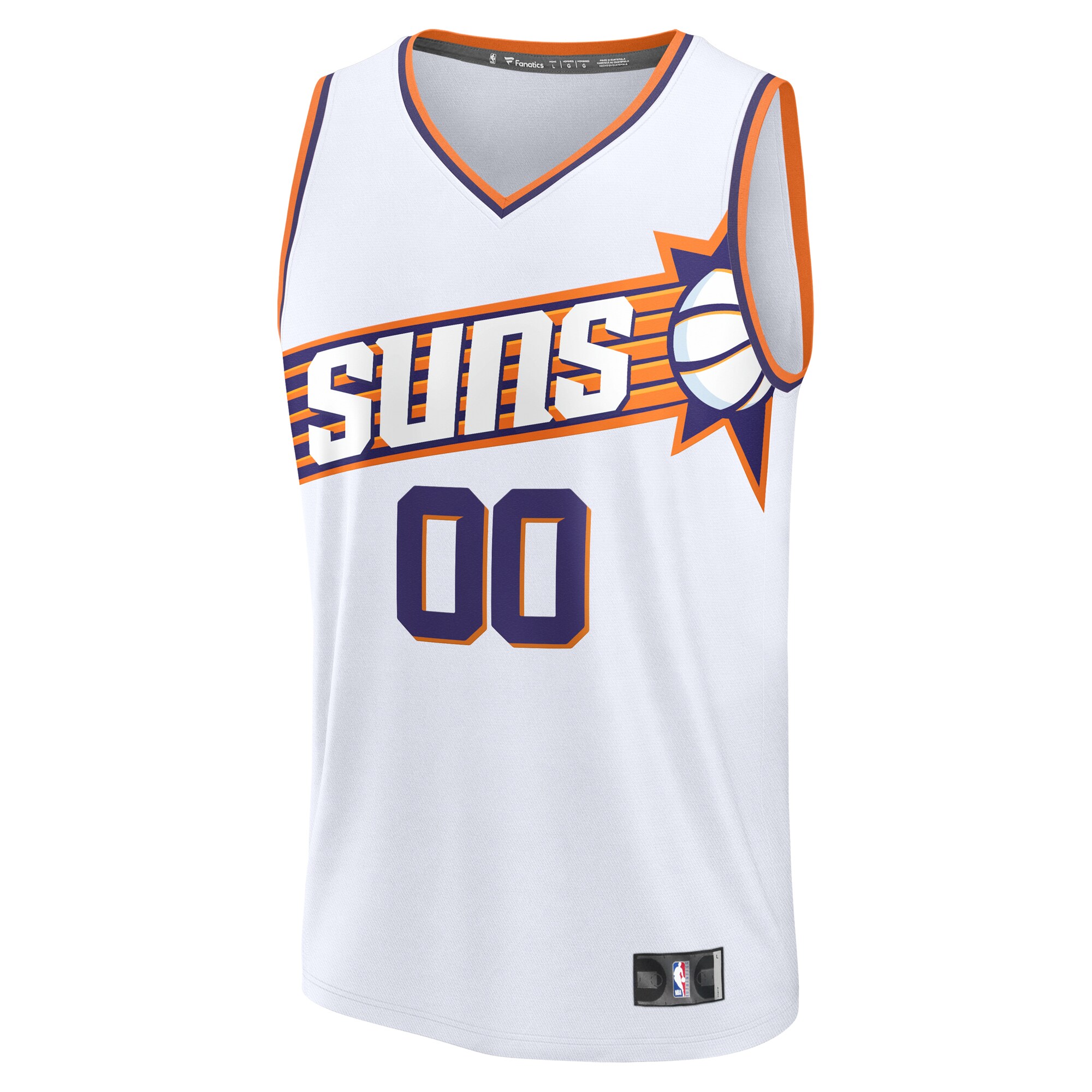 Phoenix Suns Fanatics Custom Fast Break Jersey - White - Association Edition