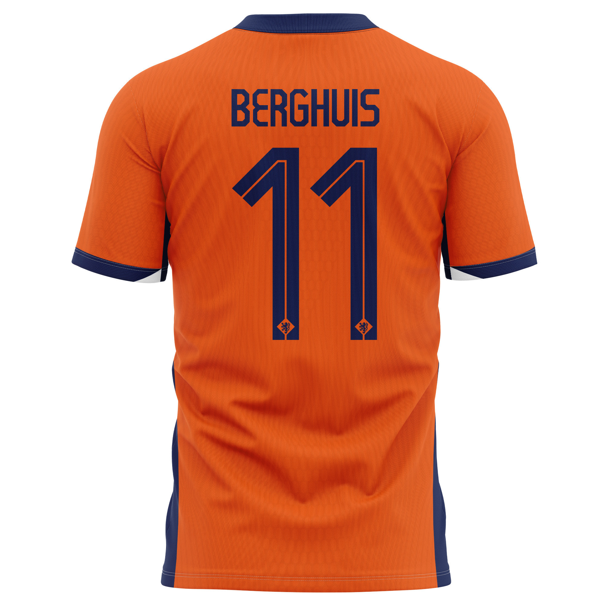 Steven Berghuis 11 Netherlands National Team 2024 Home Kits AOP T-shirt - Orange