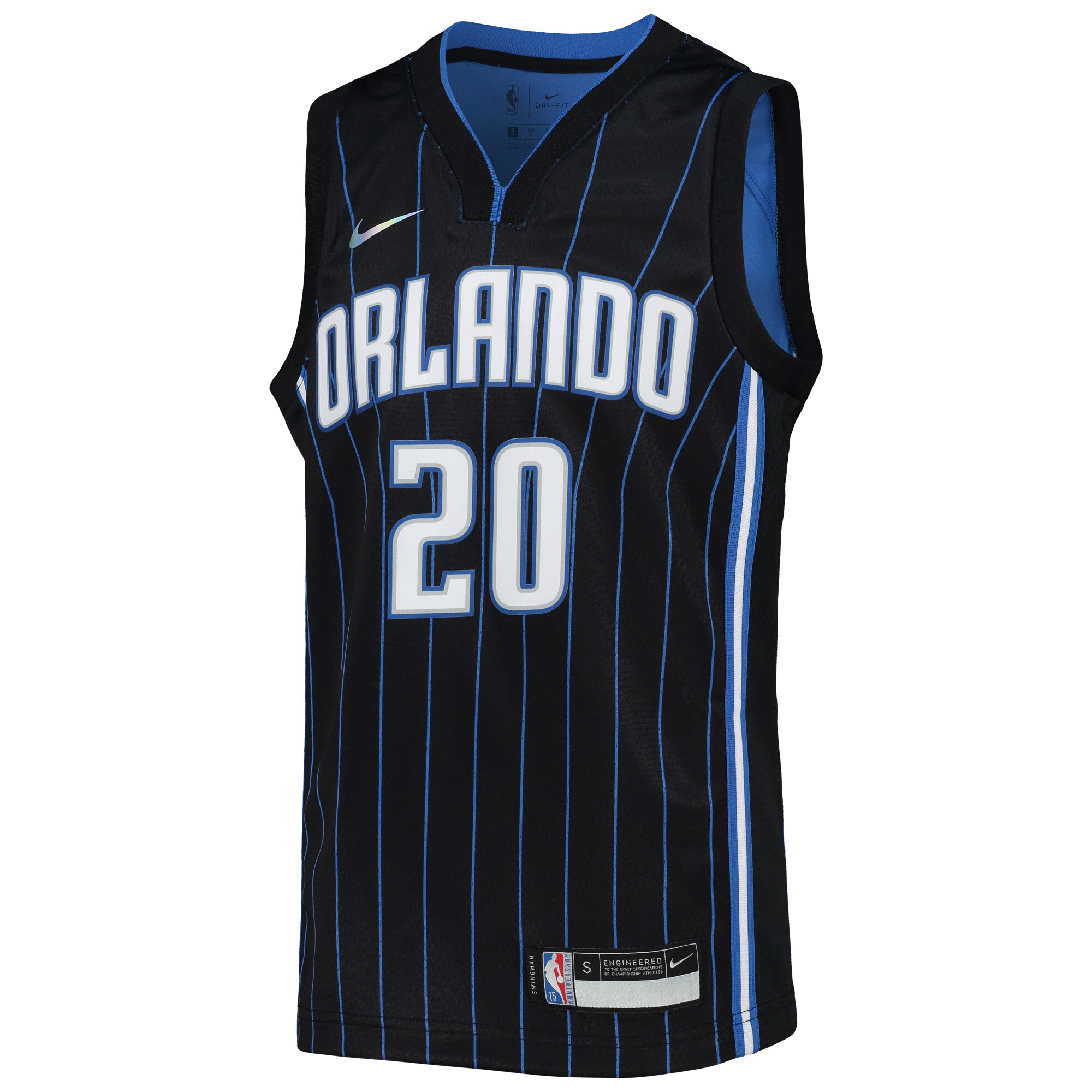 Markelle Fultz Orlando Magic  Youth 2021\/22 Diamond Swingman Jersey - Icon Edition - Black