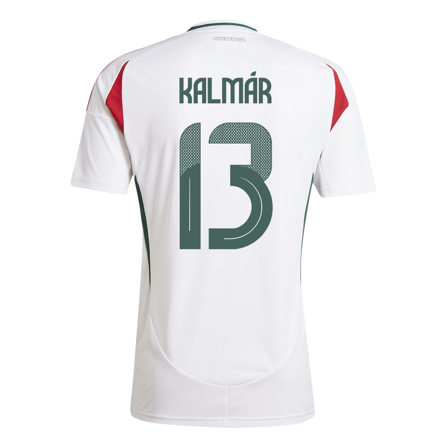 Zsolt Kalmár 13 Hungary National Team 2024/25 Away Men Jersey - White