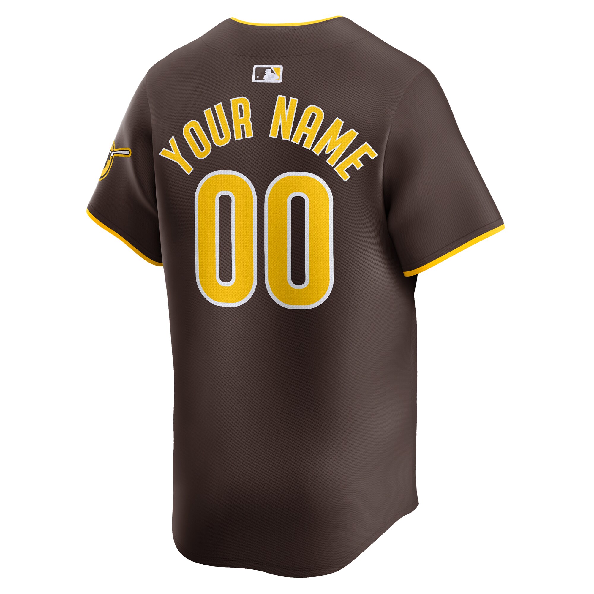 San Diego Padres  Away Limited Custom Jersey - Brown