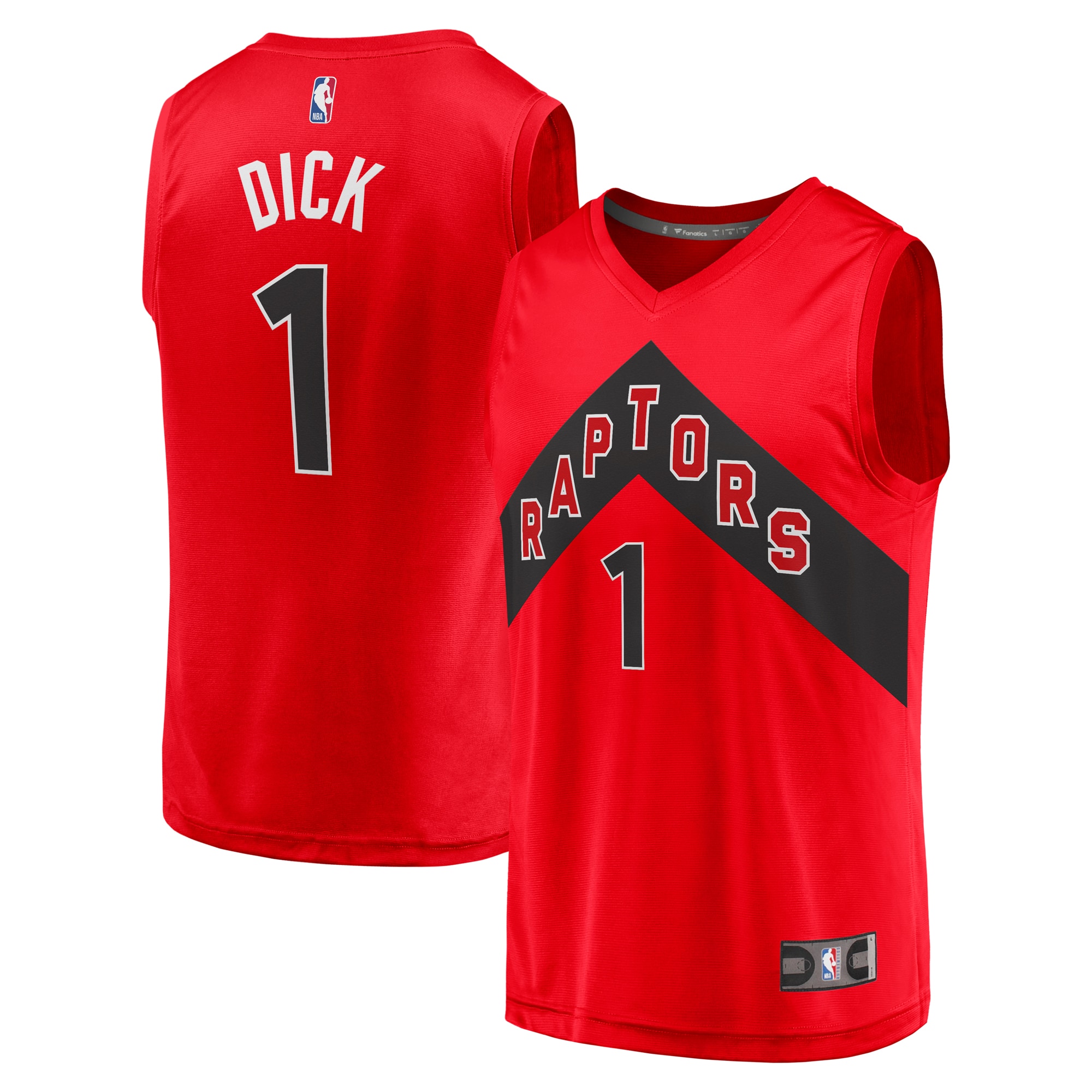 Gradey Dick Toronto Raptors Fanatics Youth Fast Break Player Jersey - Icon Edition - Red