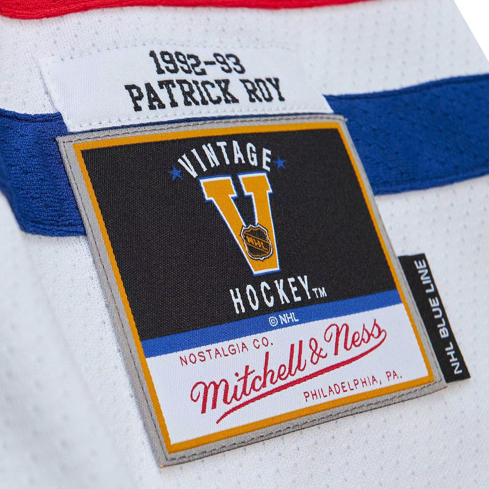 Patrick Roy Montreal Canadiens Mitchell & Ness  1992\/93 Blue Line Player Jersey - White