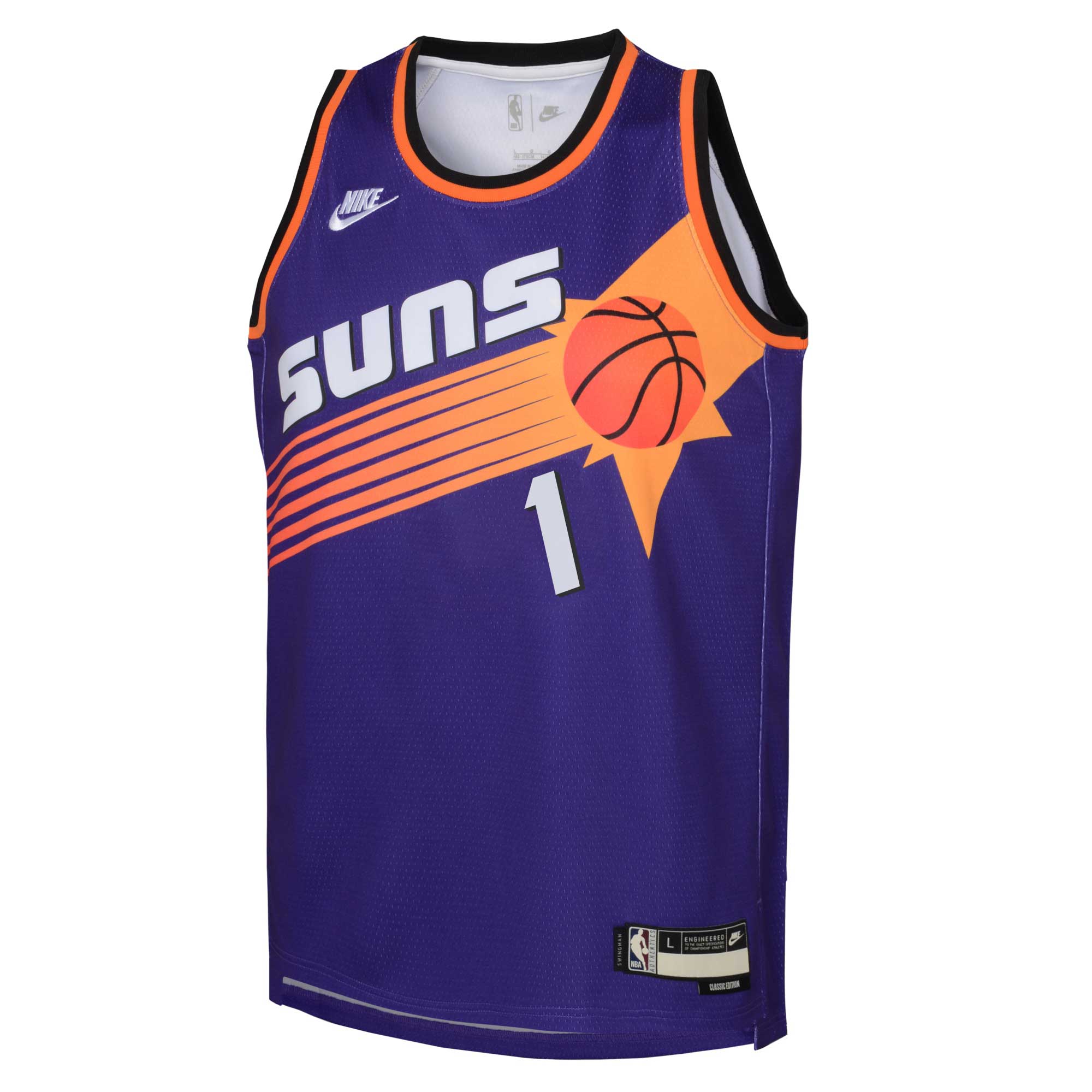 Devin Booker Phoenix Suns  Youth 2022\/23 Swingman Jersey Purple - Classic Edition