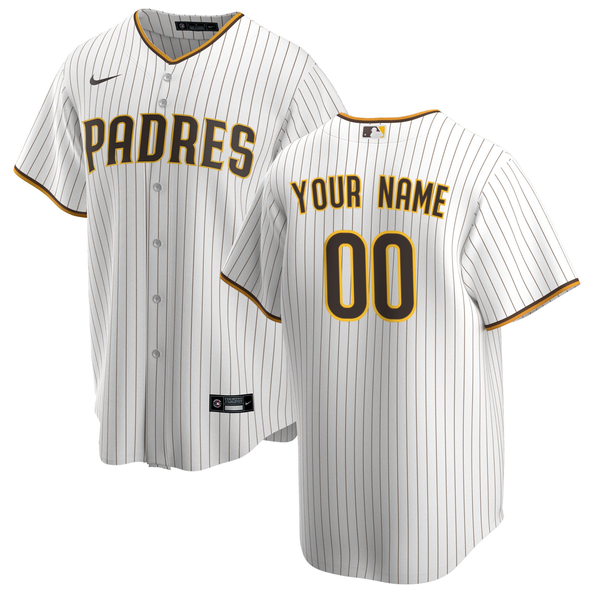San Diego Padres  Youth Replica Custom Jersey - White