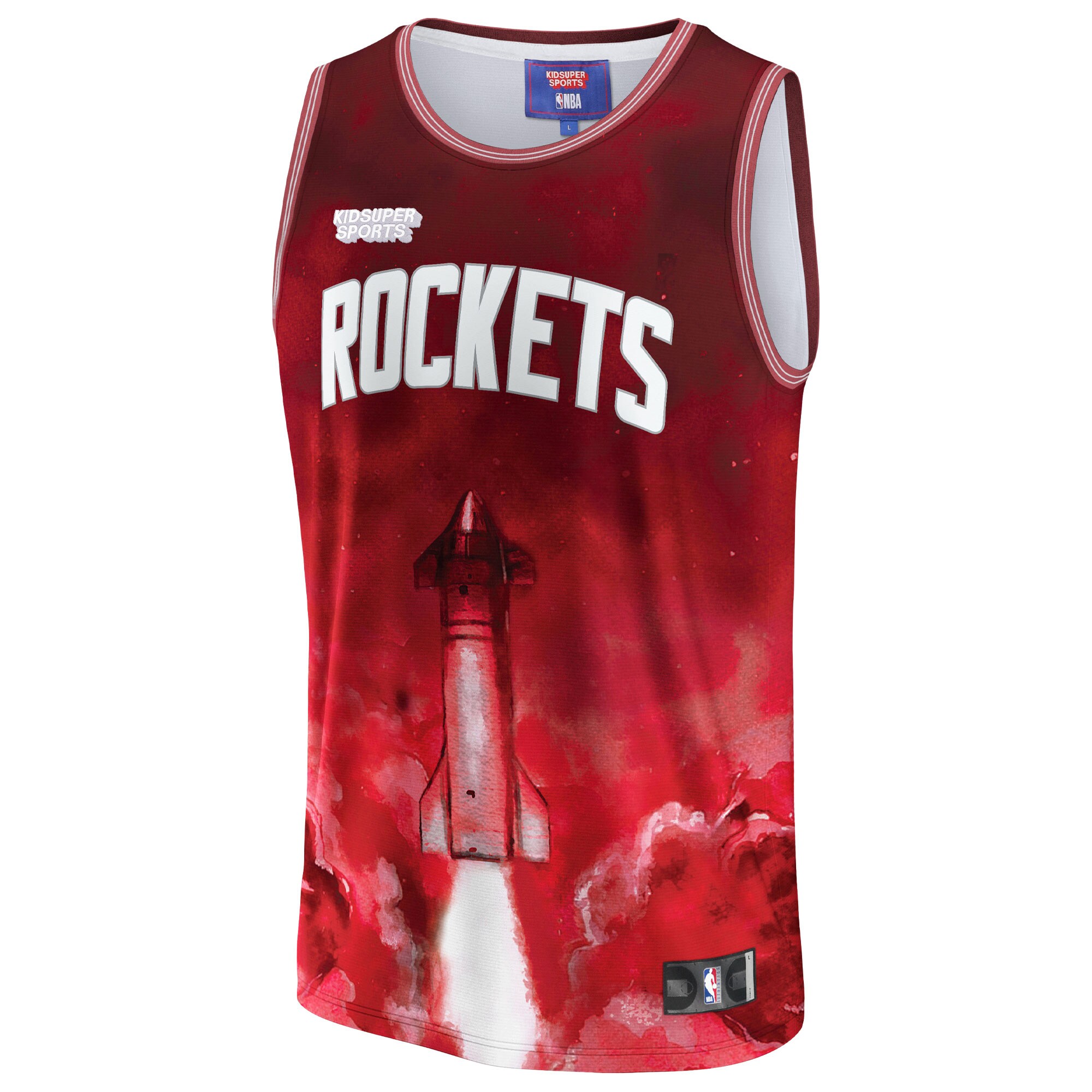 Houston Rockets NBA & KidSuper Studios by Fanatics Unisex Hometown Jersey - Red