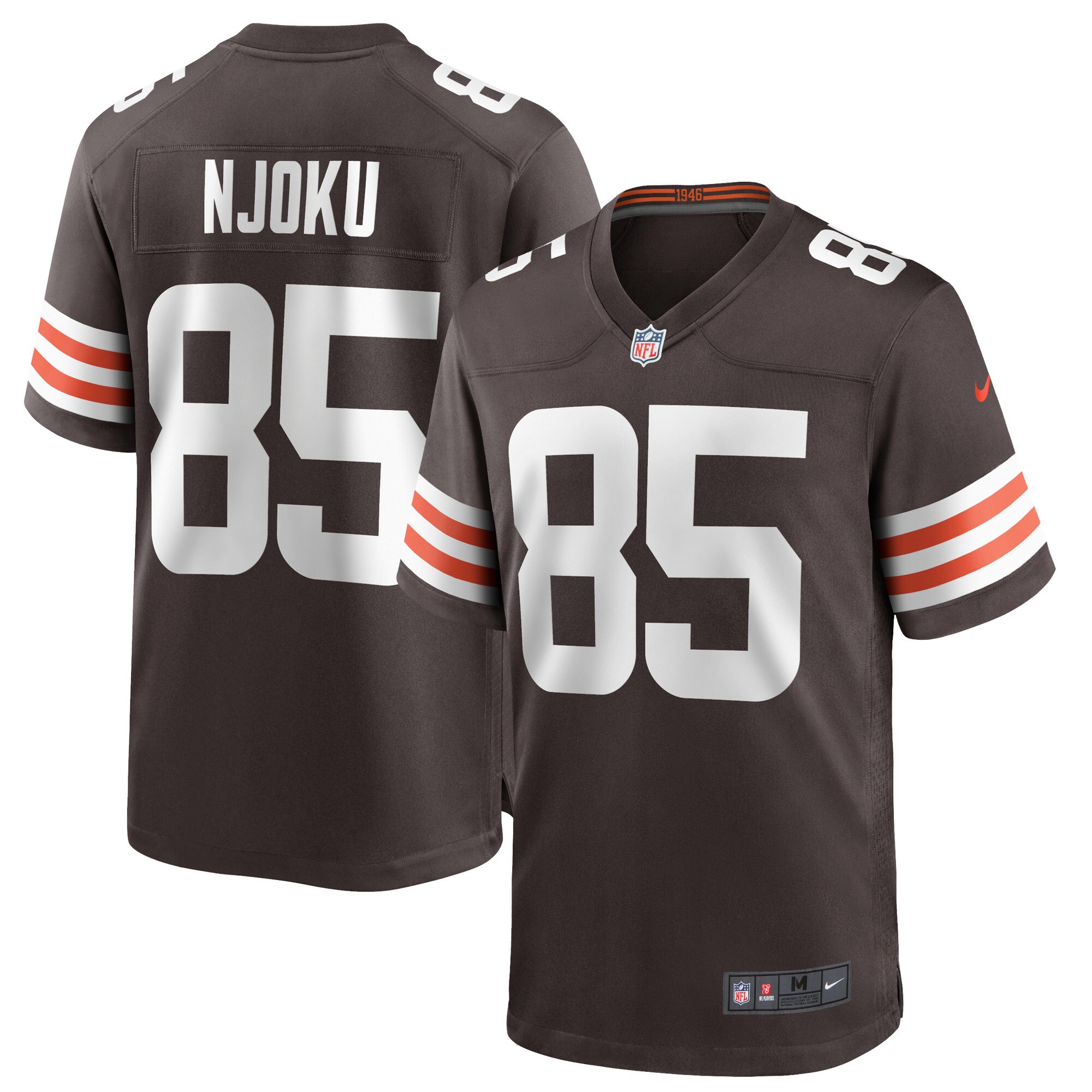 David Njoku Cleveland Browns  Game Player Jersey - Brown