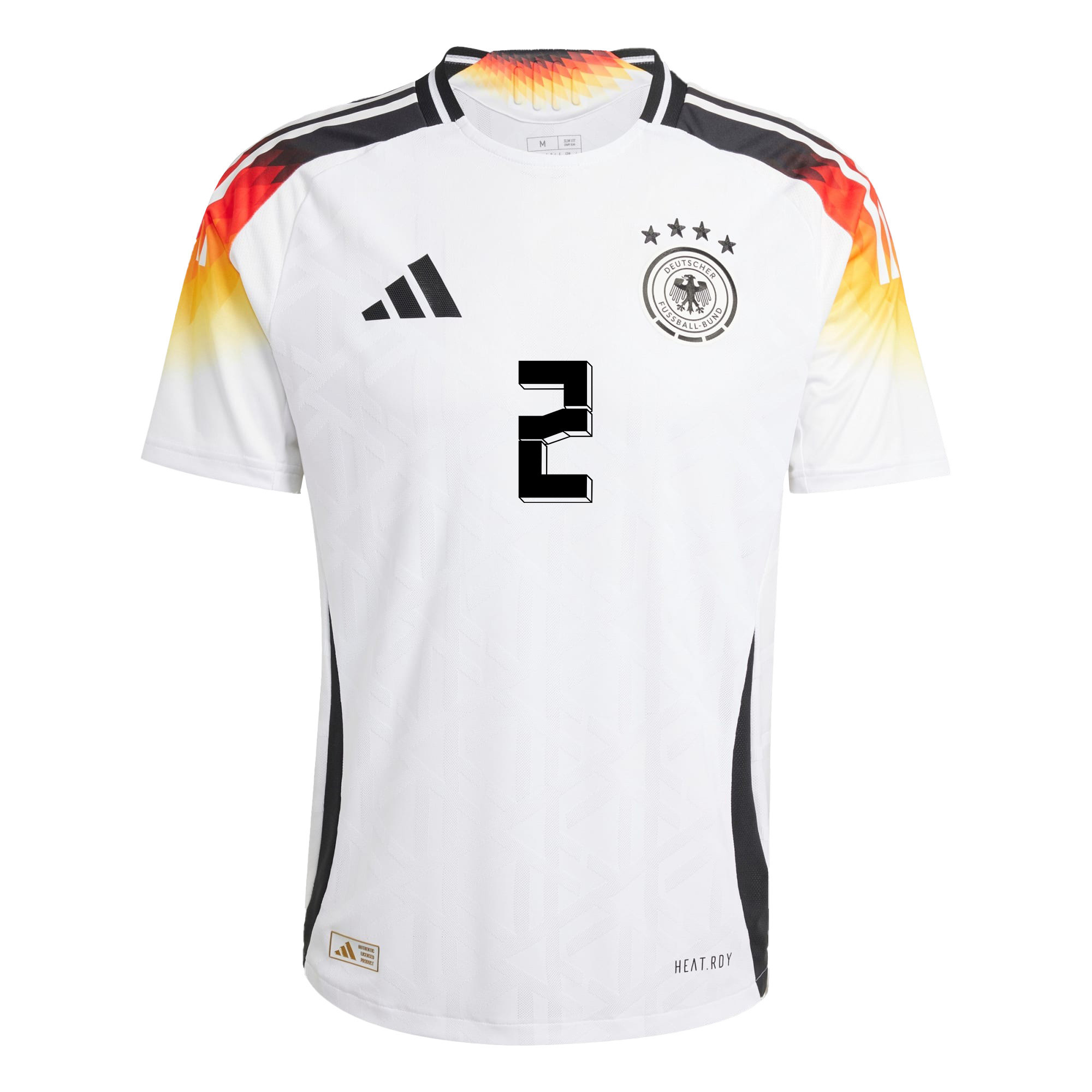 Antonio Rüdiger 2 Signed Germany National Team 2024/25 Home Jersey Autographed - Men