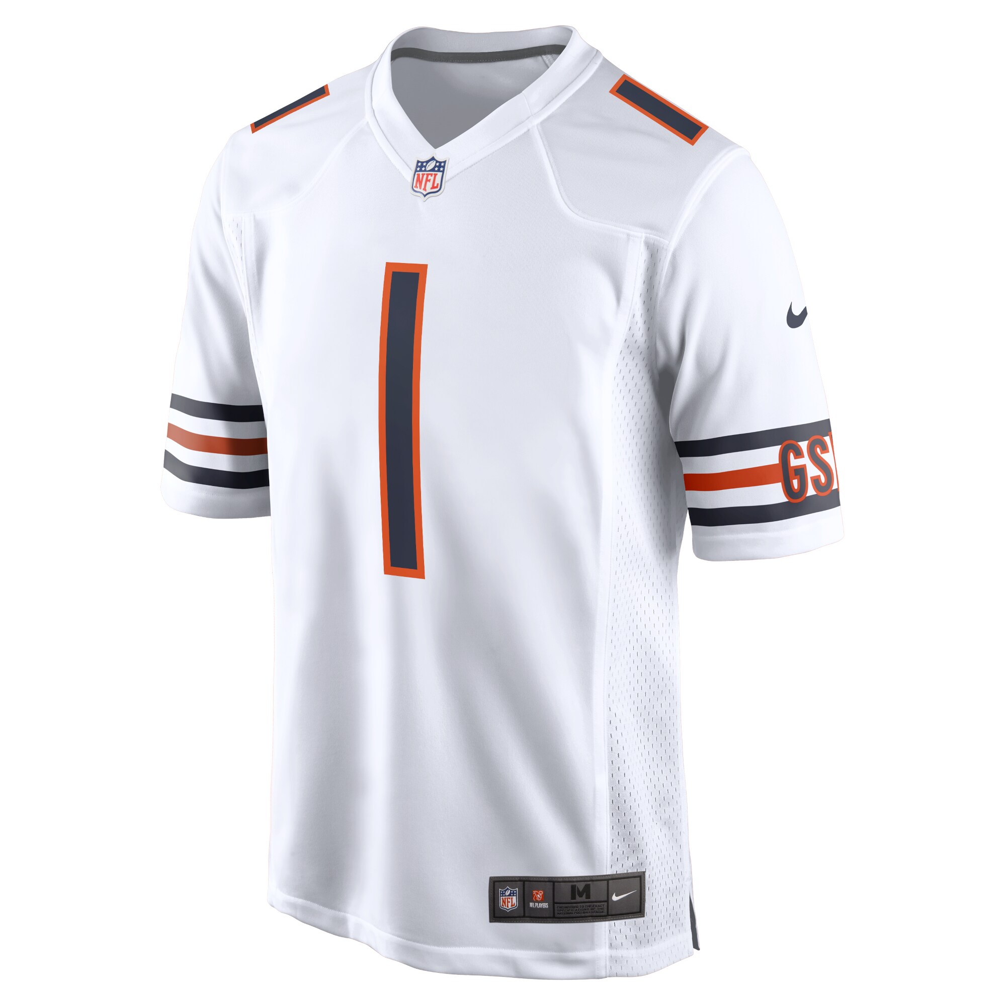 Justin Fields Chicago Bears  Youth Game Jersey - White
