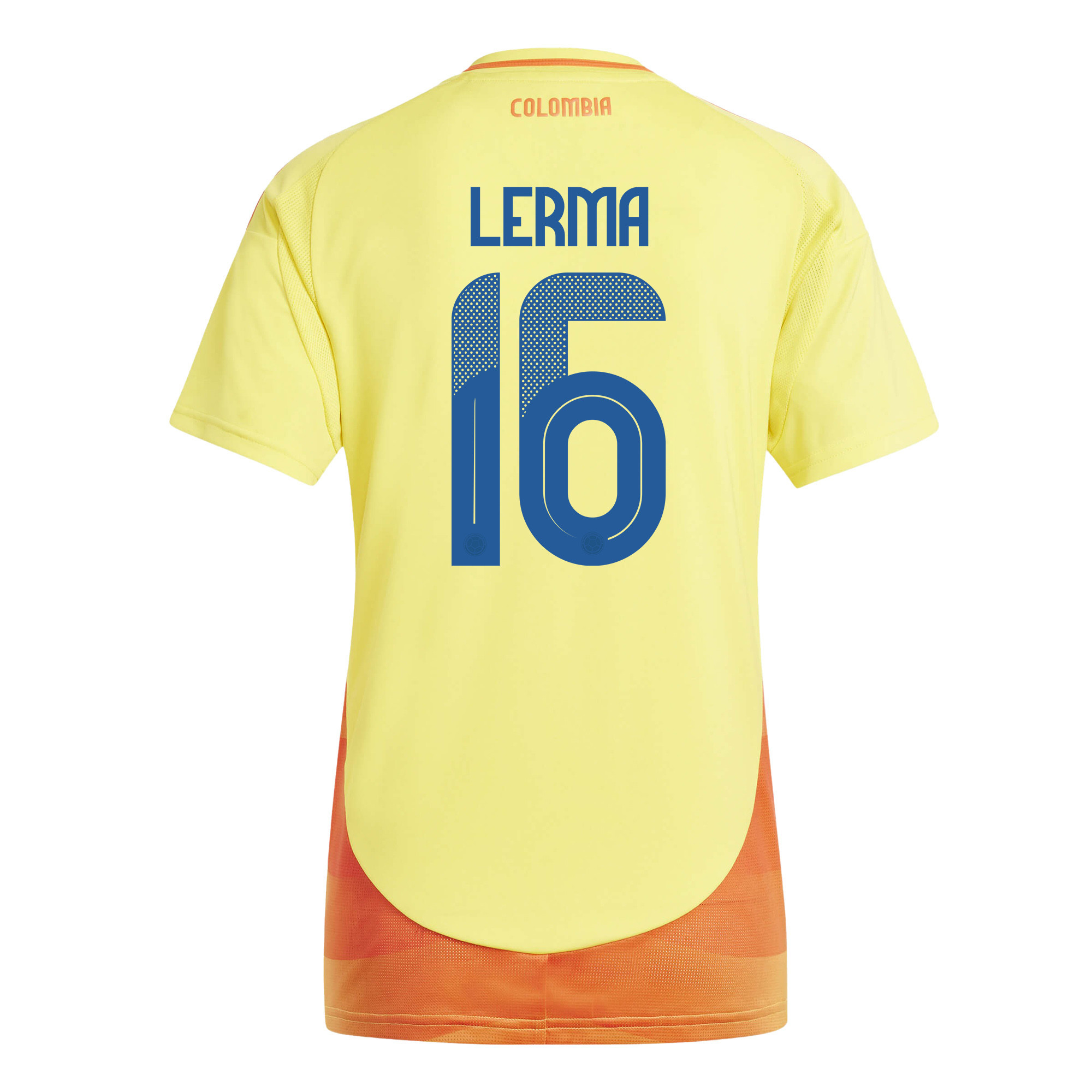 Jefferson Lerma 16 Colombia National Team 2024/25 Home Women Jersey - Yellow