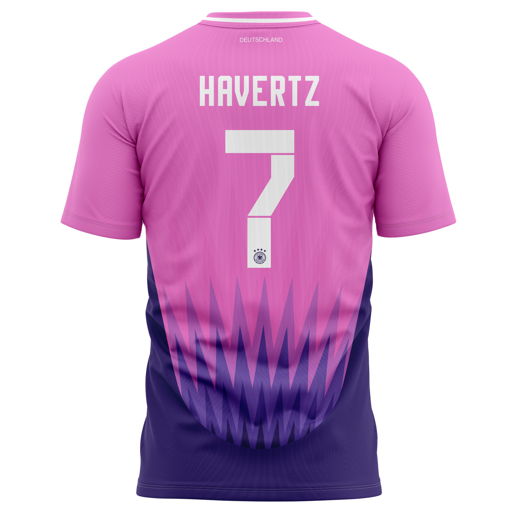 Kai Havertz 7 Germany National Team 2024 Away Kits AOP T-shirt - Purple