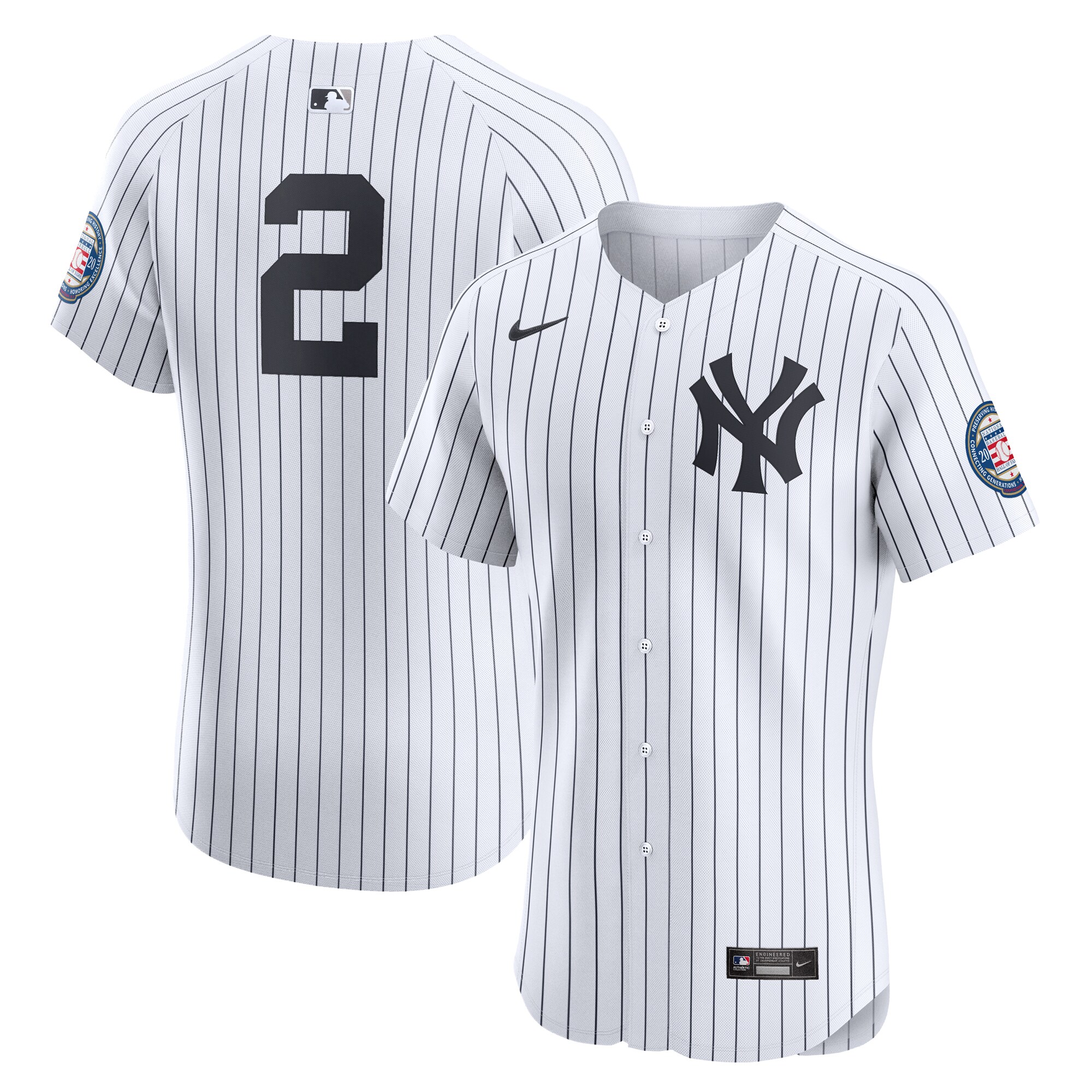 Derek Jeter New York Yankees  Home Elite Jersey - White